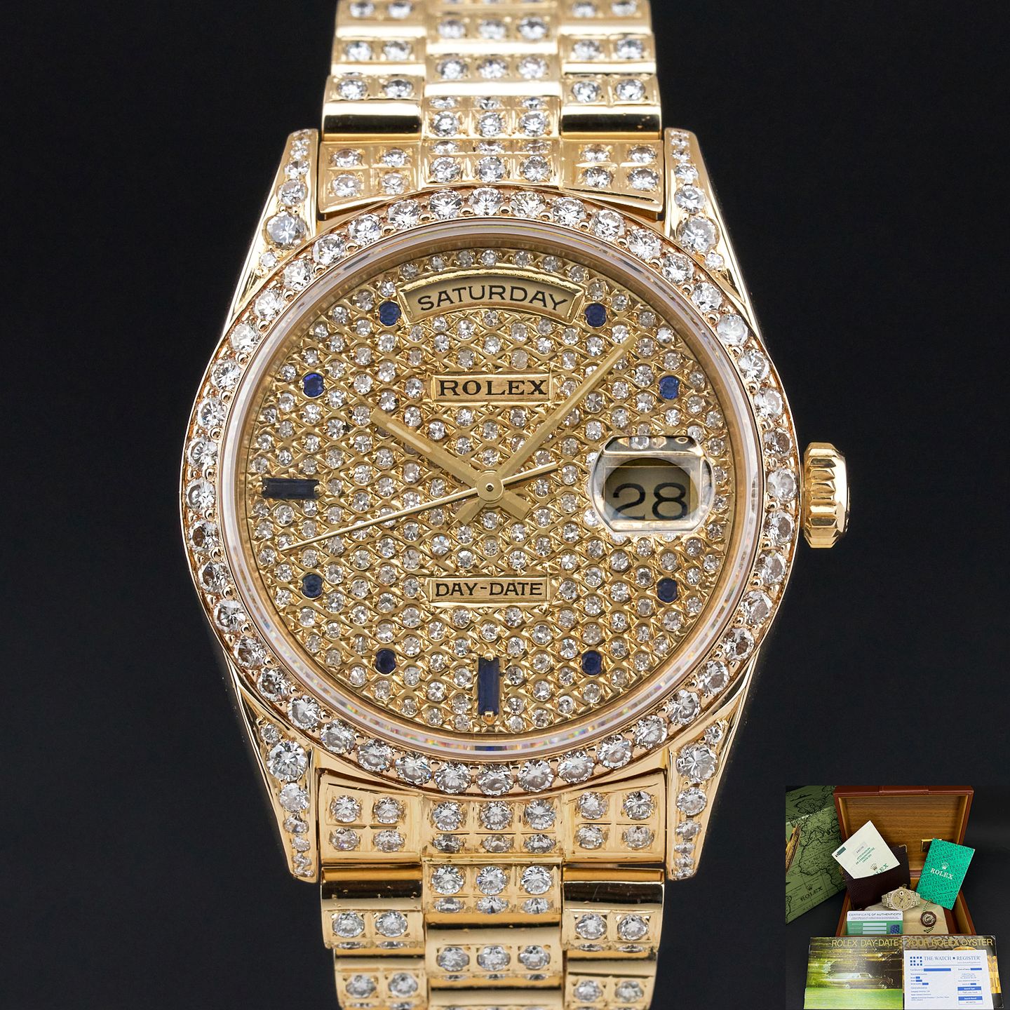 Rolex Day-Date 36 18238 (1991) - 36mm Geelgoud (1/8)