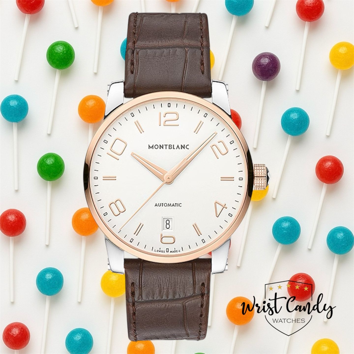 Montblanc Timewalker 110330 (2019) - Wit wijzerplaat 39mm Goud/Staal (1/8)