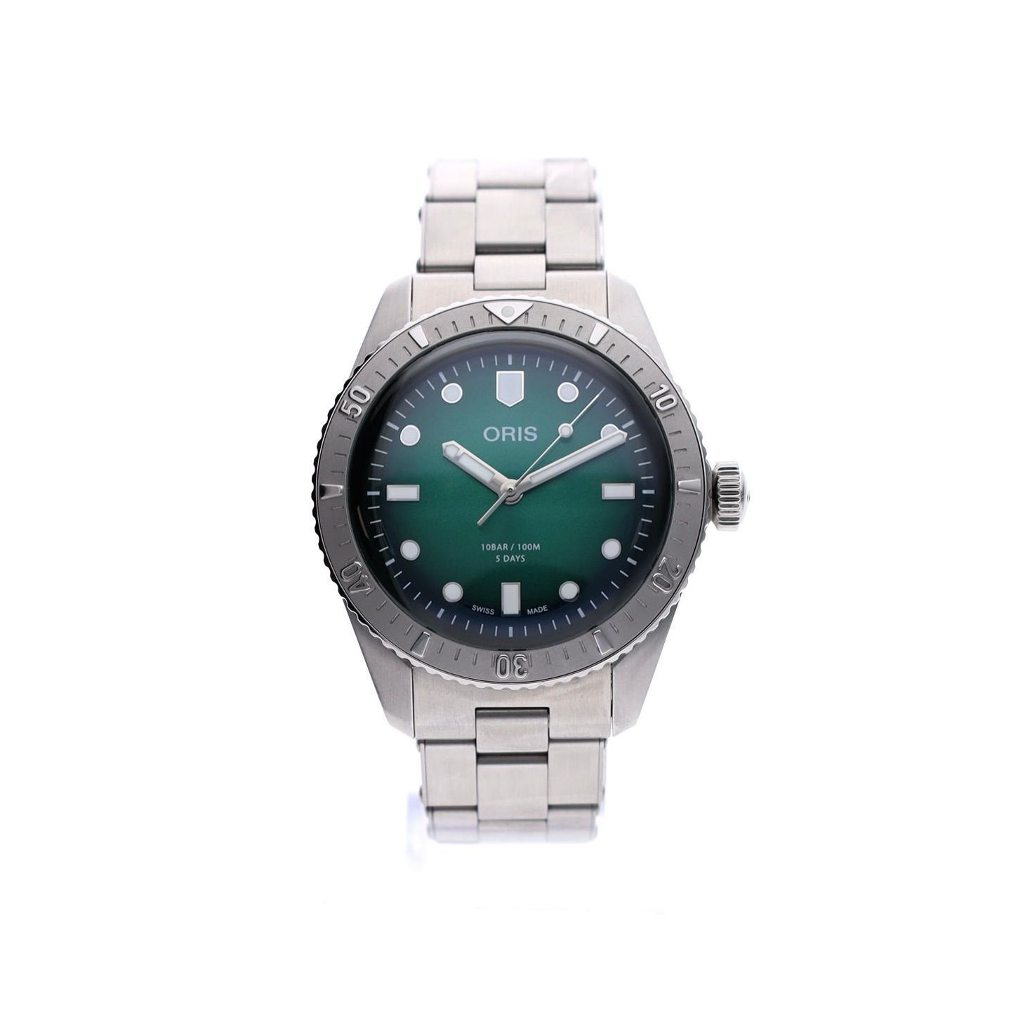 Oris Divers Sixty Five 01 400 7774 4057-07 8 19 18 (2025) - Green dial 38 mm Steel case (1/8)