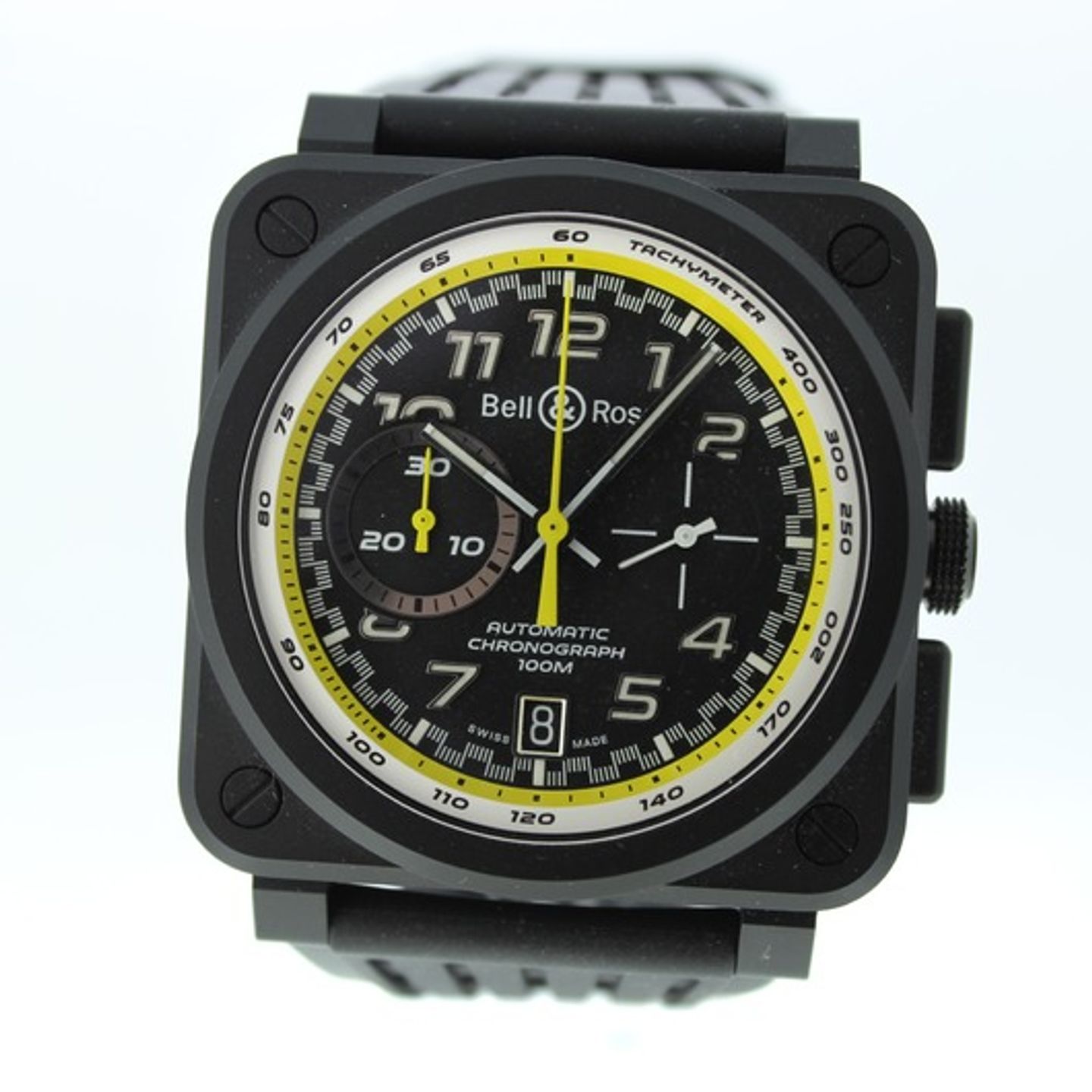 Bell & Ross BR 03-94 Chronographe BR0394-RS20/SRB (2022) - Zwart wijzerplaat 42mm Keramiek (2/6)