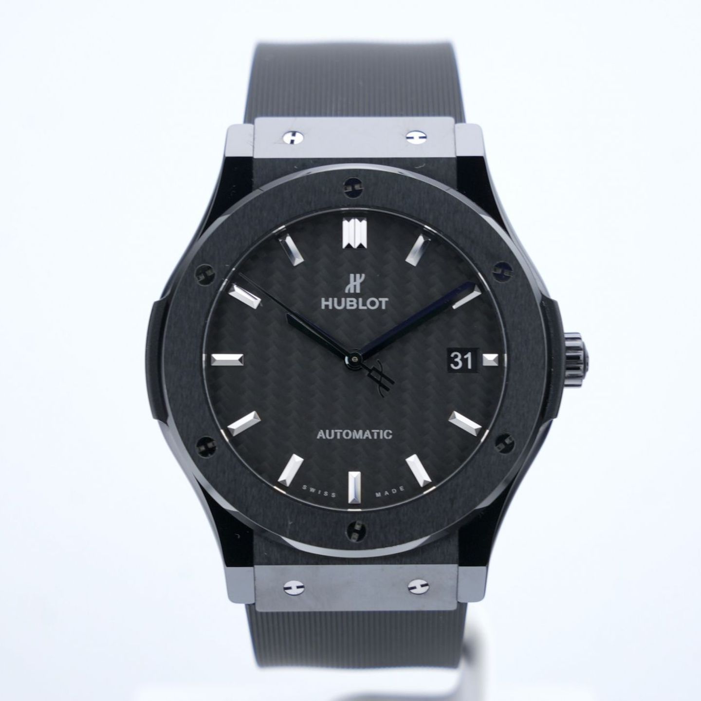 Hublot Classic Fusion 511.CM.1771.RX (2019) - Black dial 45 mm Ceramic case (2/16)