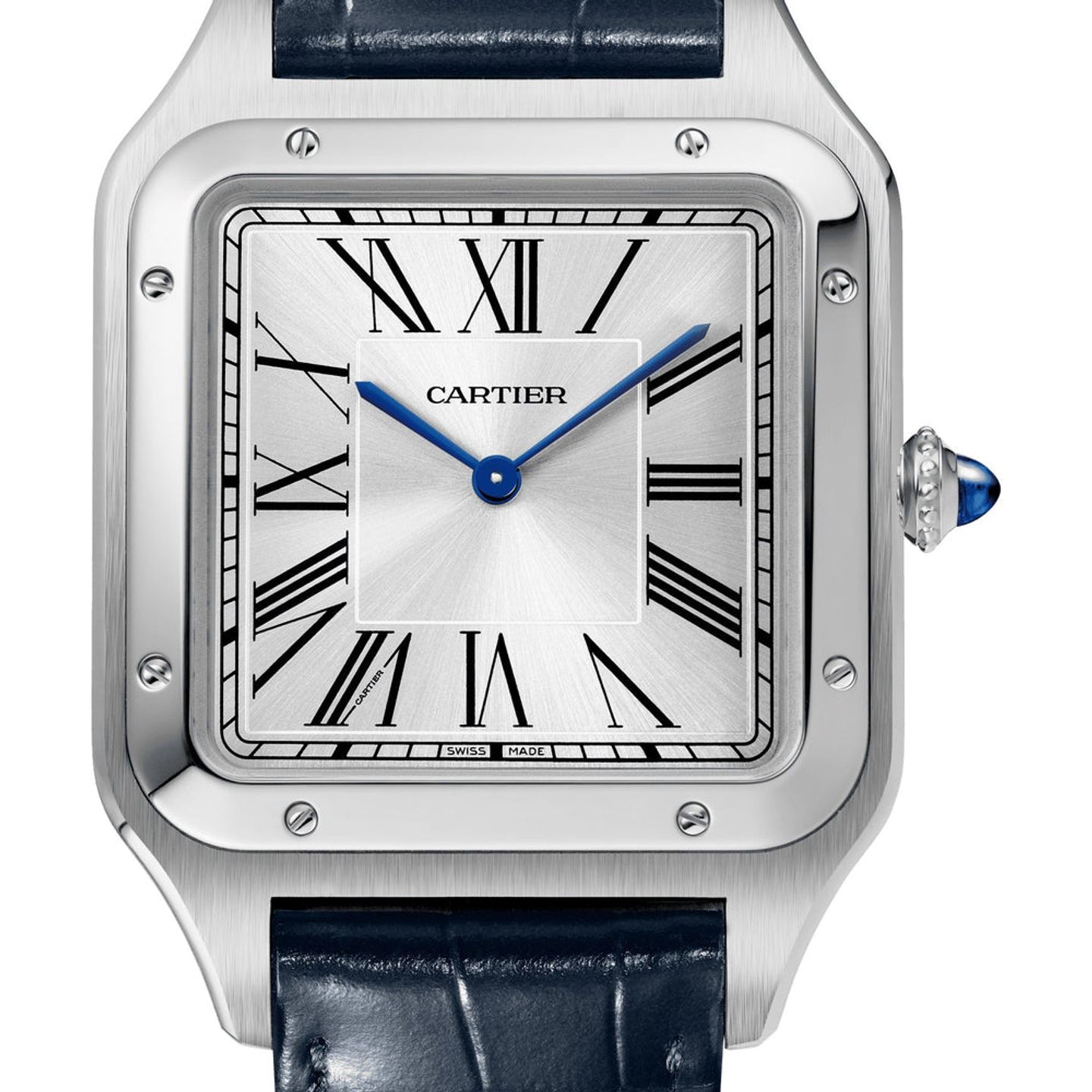 Cartier Santos Dumont WSSA0032 (2025) - Zilver wijzerplaat 47mm Staal (1/1)