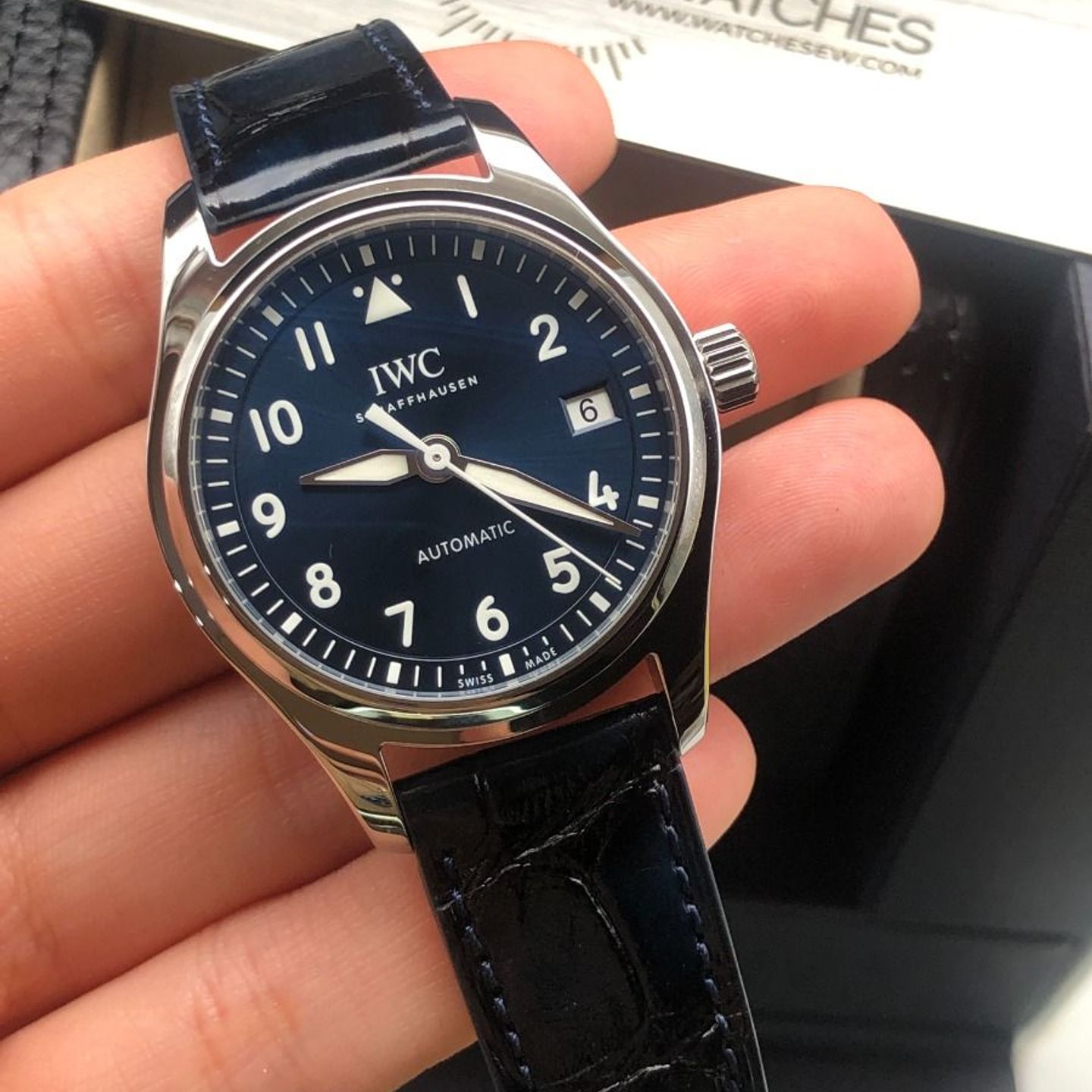 IWC Pilot's Watch Automatic 36 IW324008 (2022) - Blauw wijzerplaat 36mm Staal (8/8)