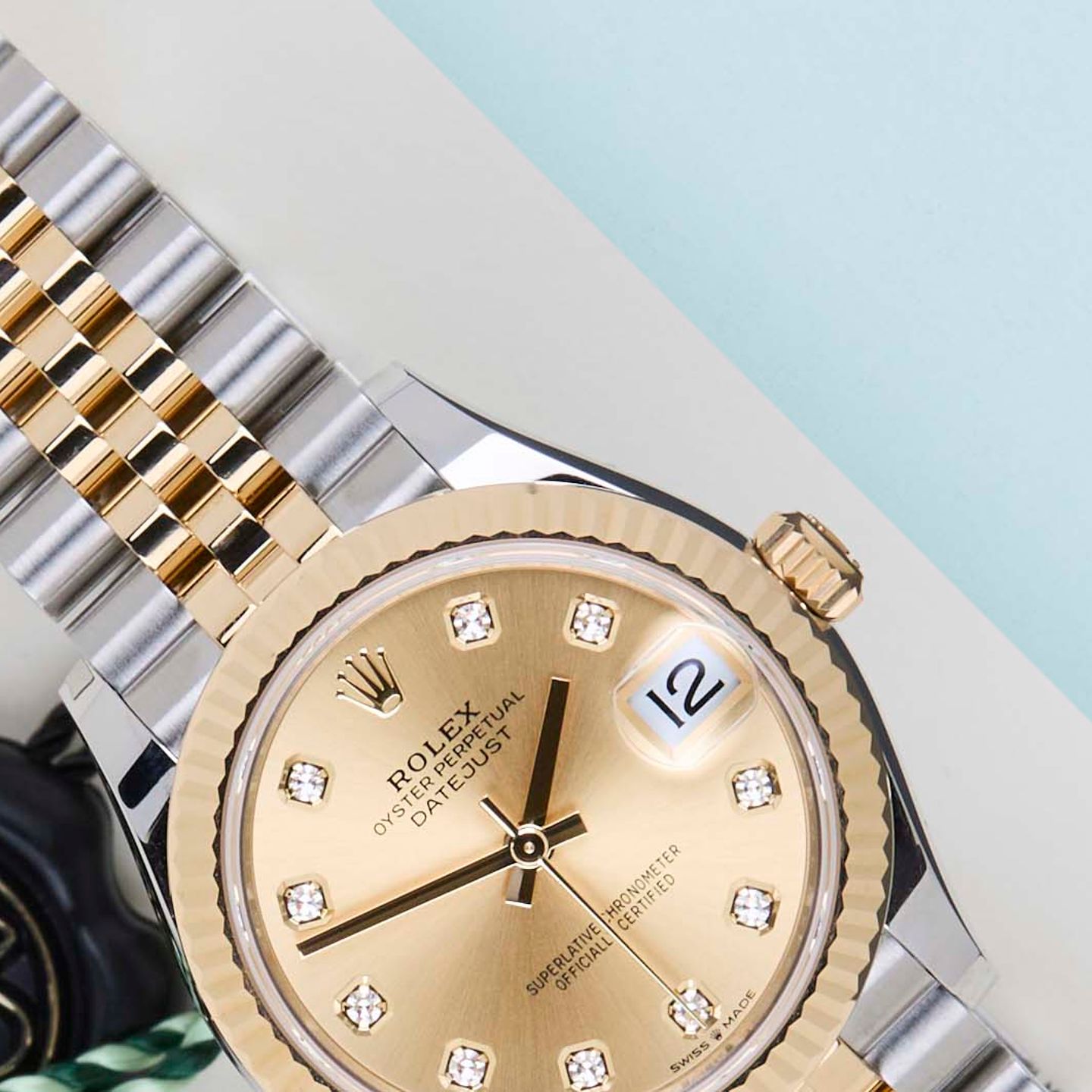 Rolex Datejust 31 278273 (2025) - Champagne wijzerplaat 31mm Goud/Staal (3/8)