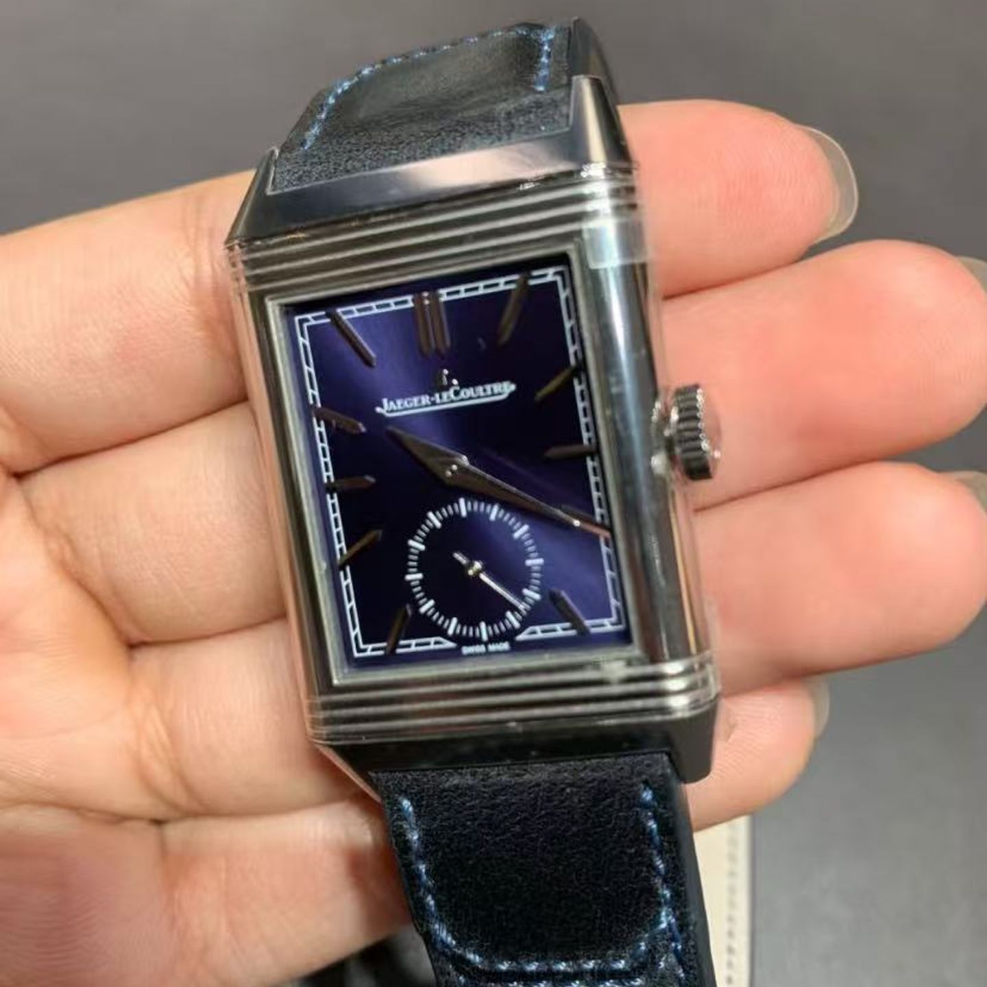 Jaeger-LeCoultre Reverso Q397848J (2024) - Blue dial 28 mm Steel case (2/2)