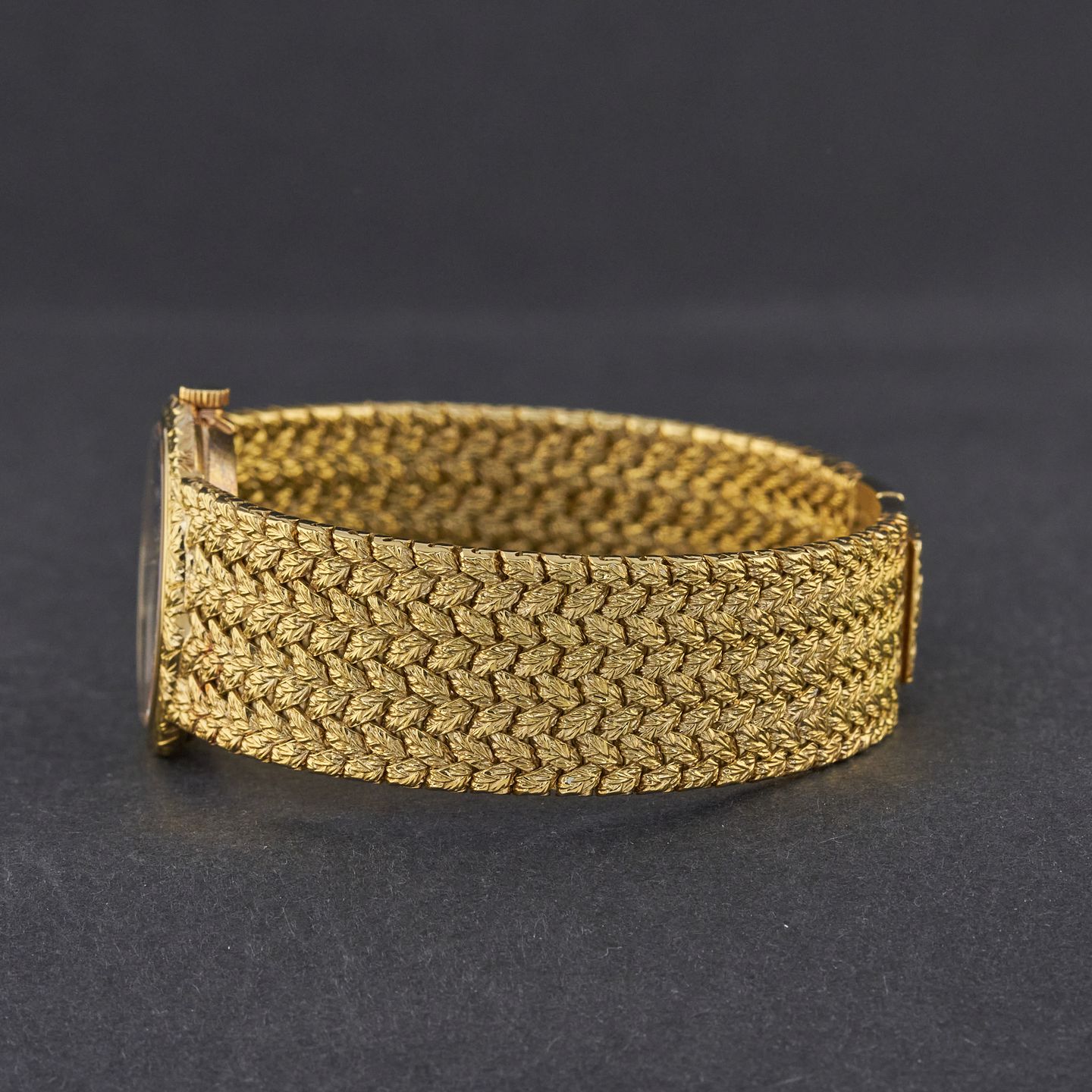 Piaget Vintage 924D2 (Unknown (random serial)) - Blue dial 24 mm White Gold case (5/8)