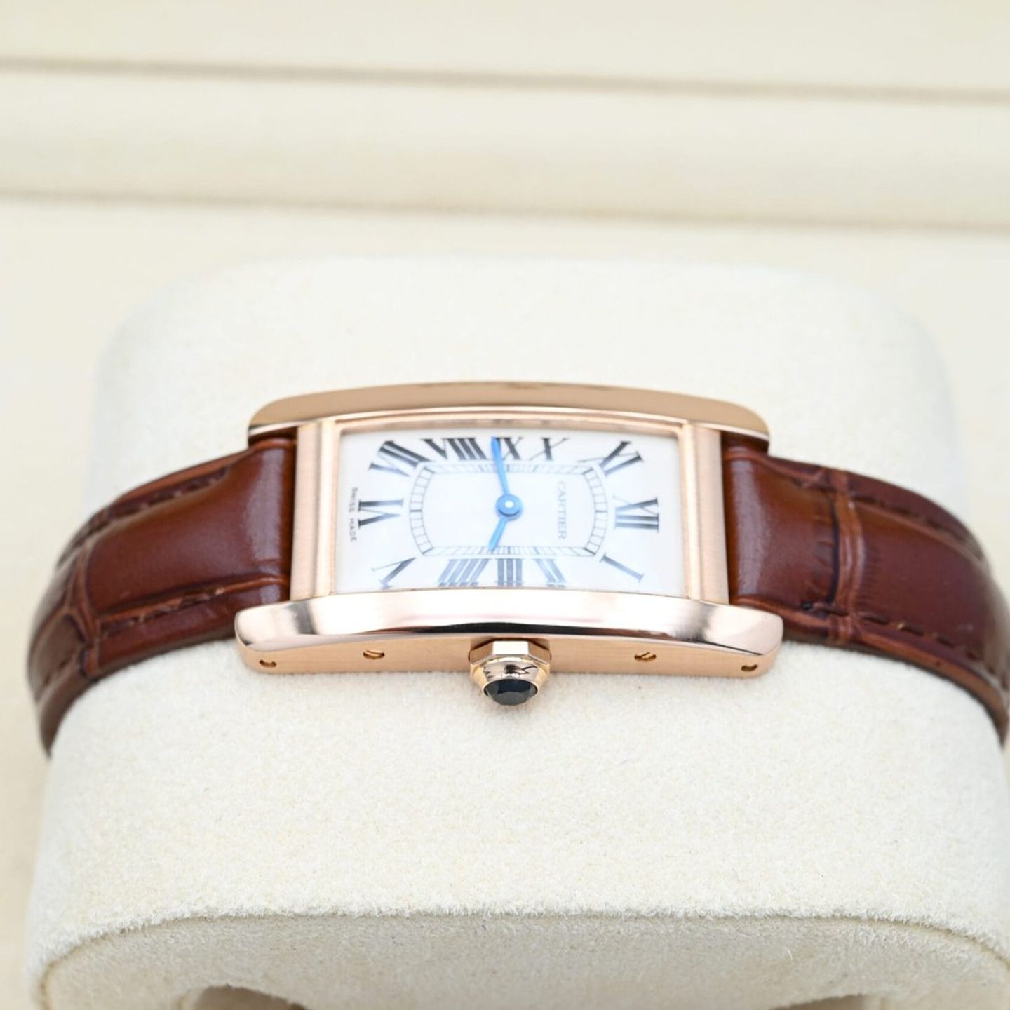 Cartier Tank Américaine W2607456 (2017) - Silver dial 35 mm Rose Gold case (4/8)