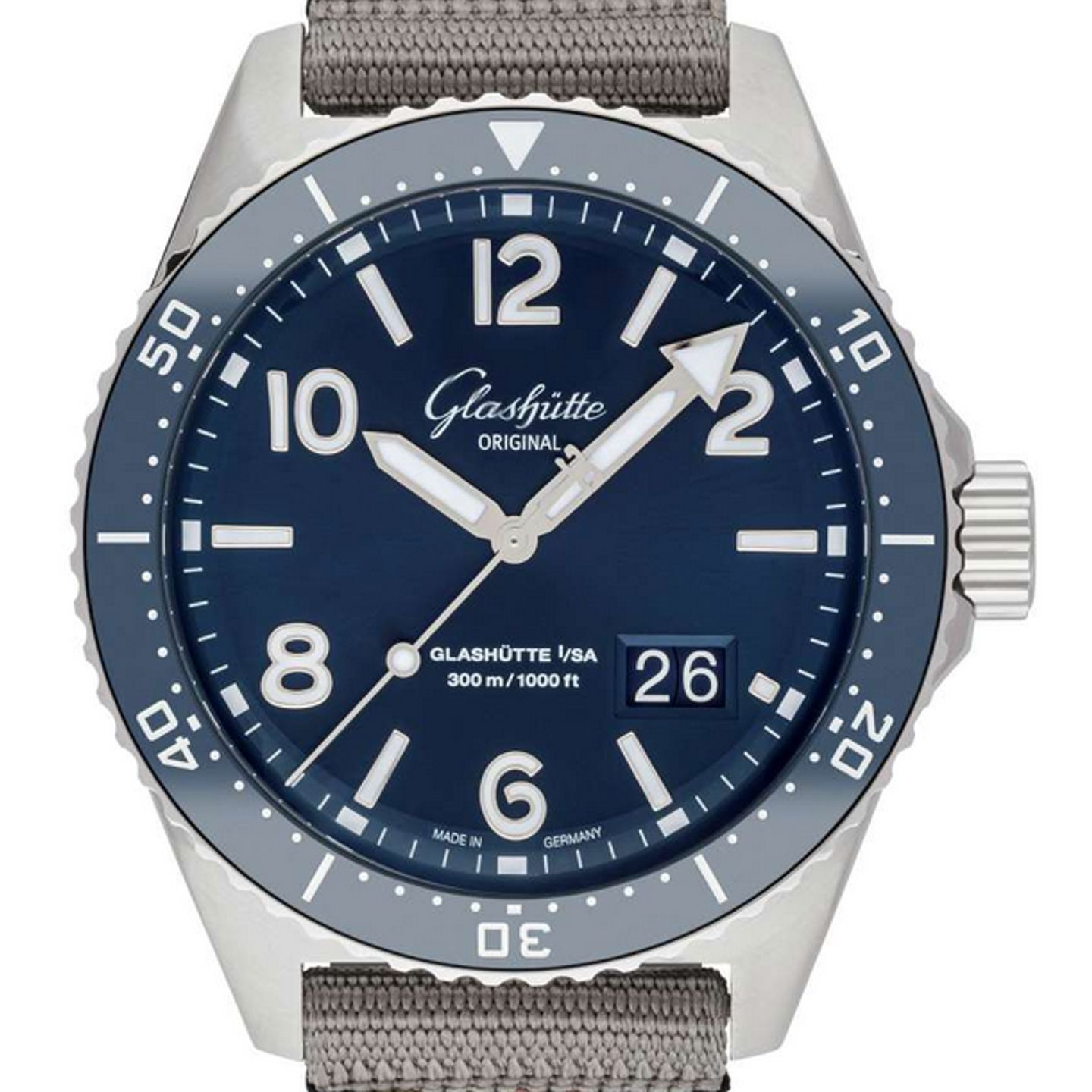 Glashütte Original SeaQ Panorama Date 1-36-13-02-81-08 (2024) - Blue dial 43 mm Steel case (1/1)