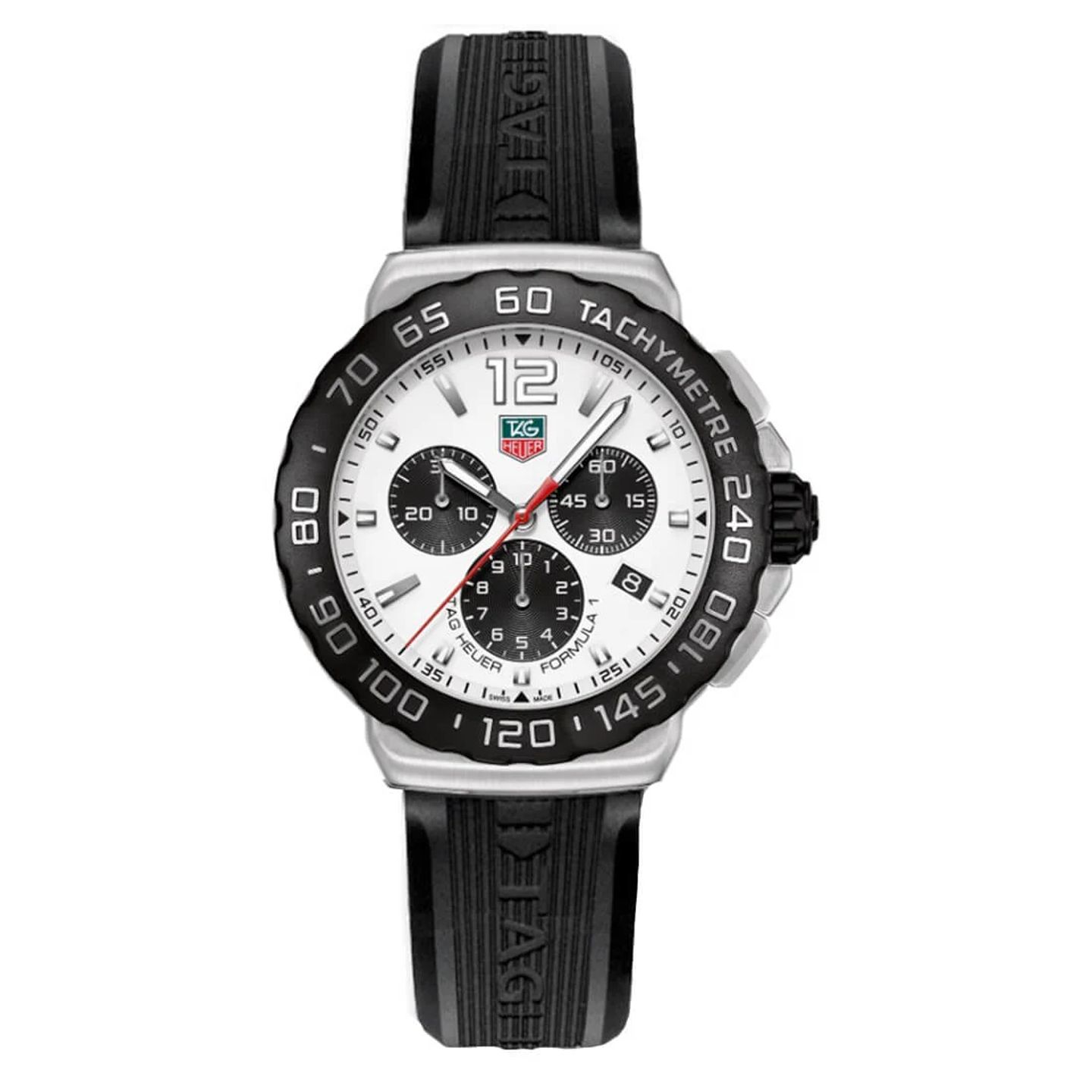 TAG Heuer Formula 1 Quartz CAU1111.FT6024 (2024) - Wit wijzerplaat 42mm Staal (3/3)