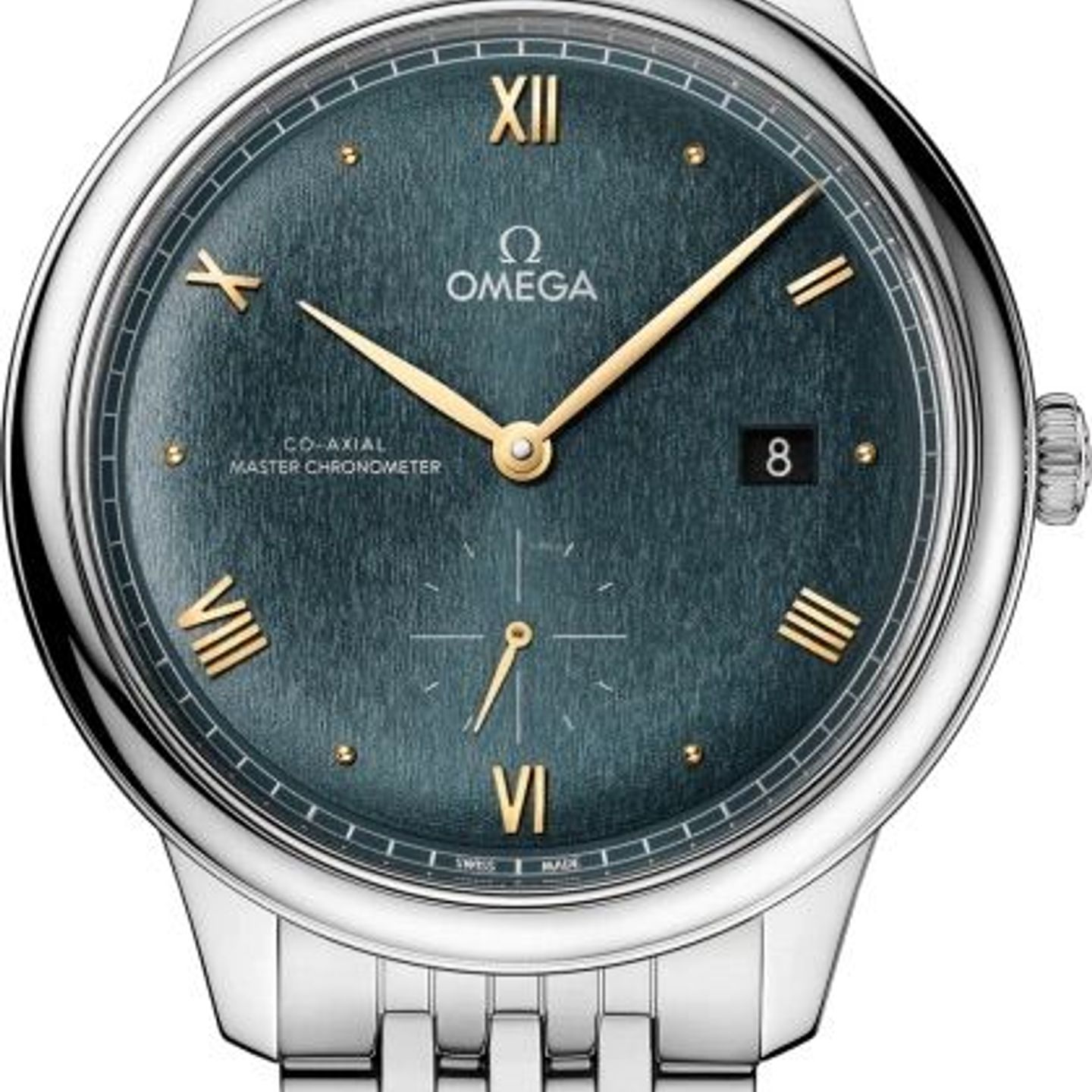 Omega De Ville 434.10.41.20.10.001 (2024) - Turquoise wijzerplaat 41mm Staal (1/8)