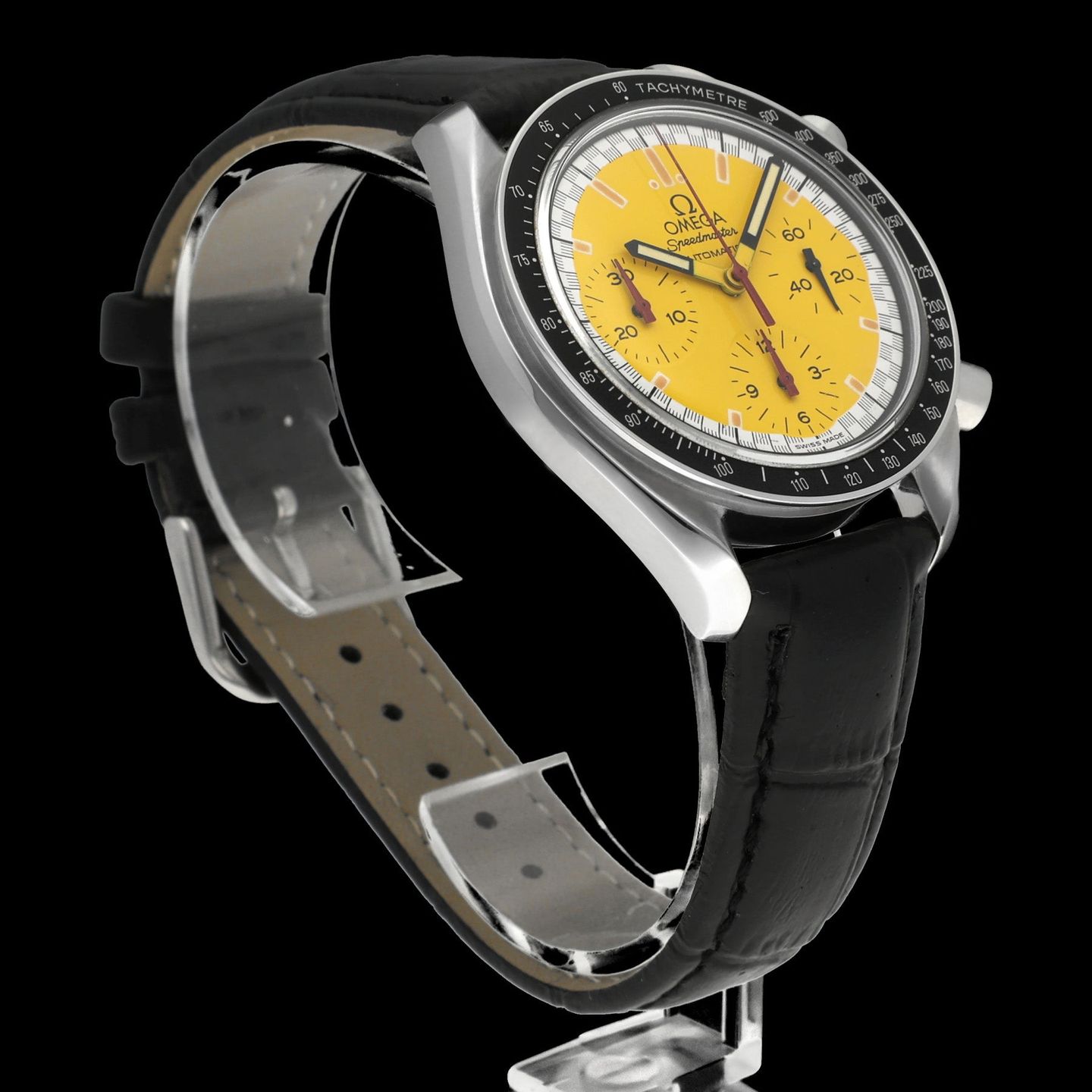 Omega Speedmaster Reduced 3510.12.00 (1999) - Yellow dial 39 mm Steel case (6/7)