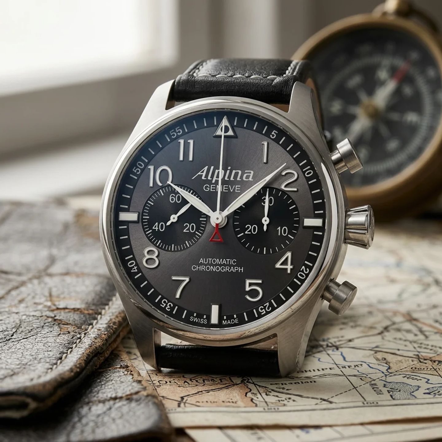 Alpina Startimer AL-860X4SP26 (2024) - Grey dial 44 mm Steel case (3/7)