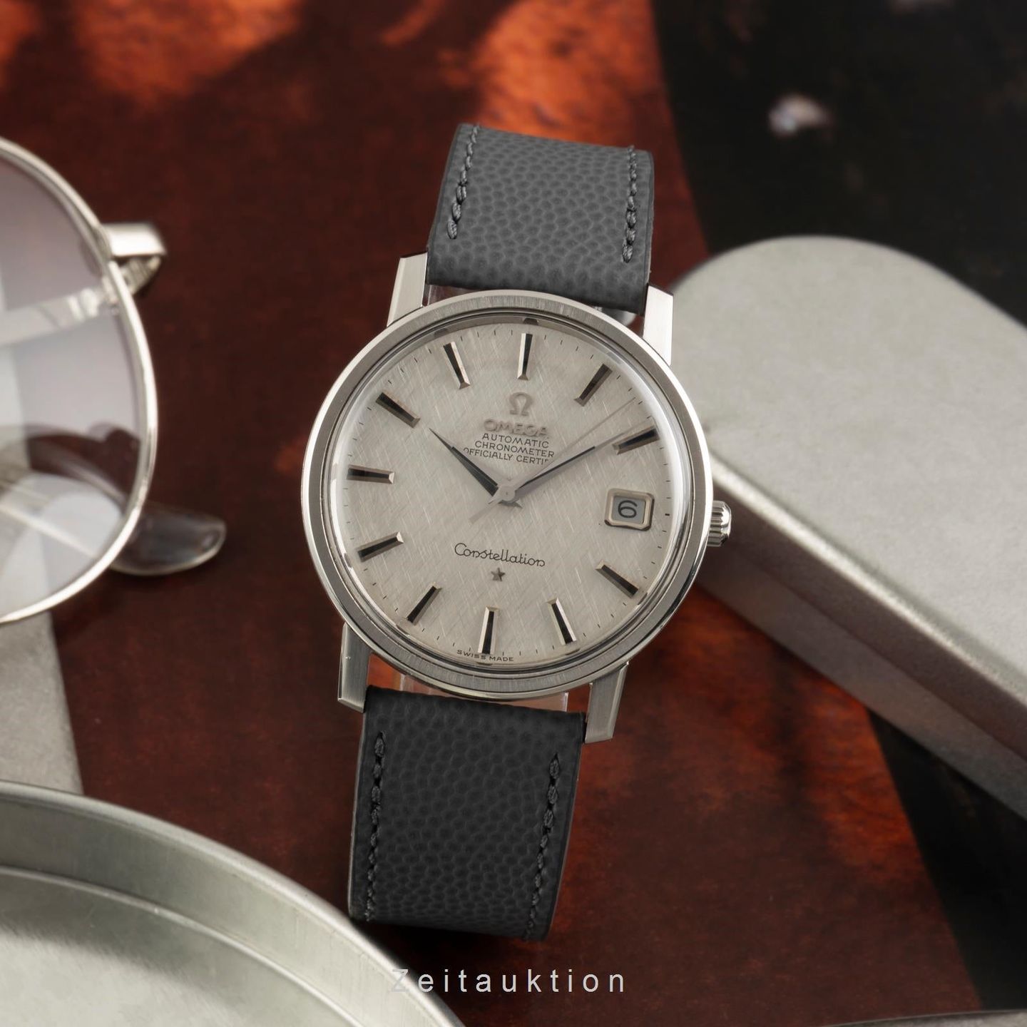 Omega Constellation 168.018 (1969) - Zilver wijzerplaat 35mm Staal (3/8)