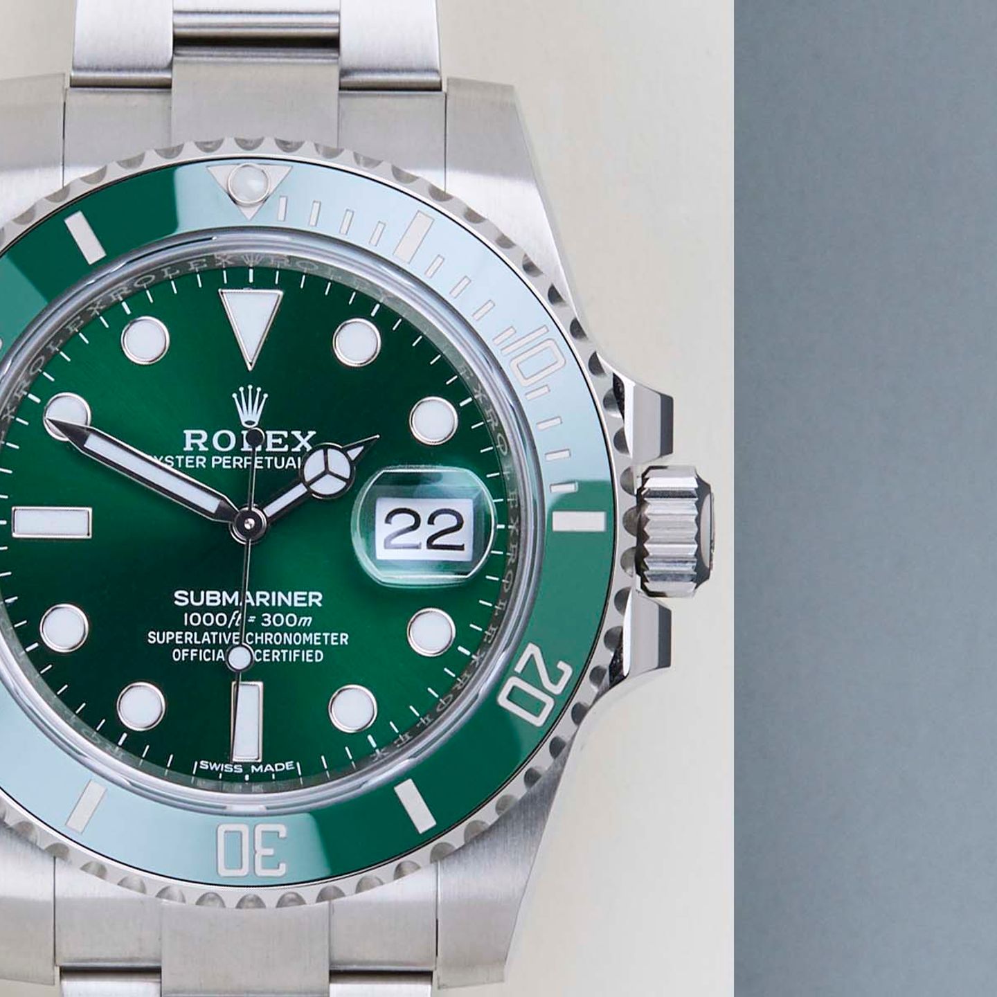 Rolex Submariner Date 116610LV (2019) - Groen wijzerplaat 40mm Staal (5/8)