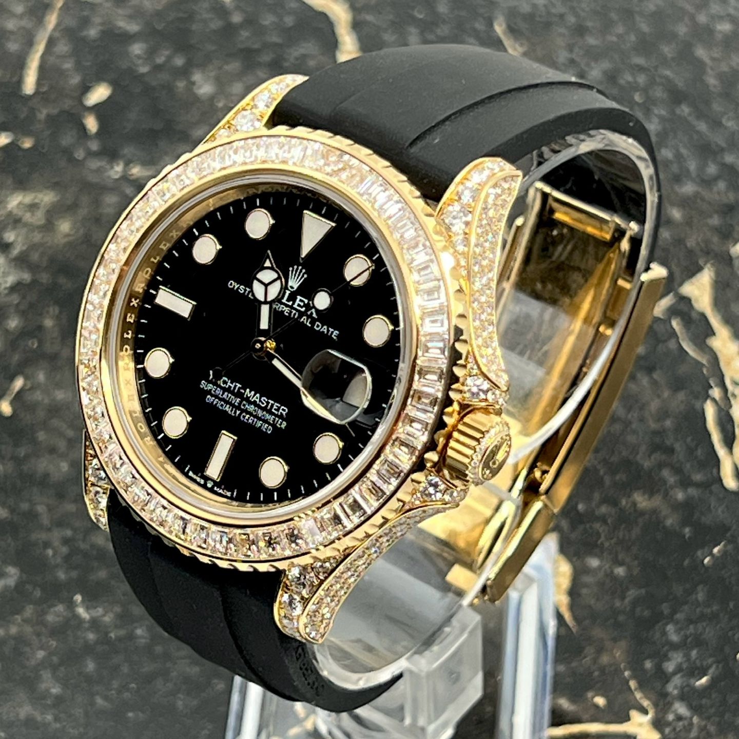 Rolex Yacht-Master 42 226668TBR (2024) - Black dial 42 mm Yellow Gold case (7/8)