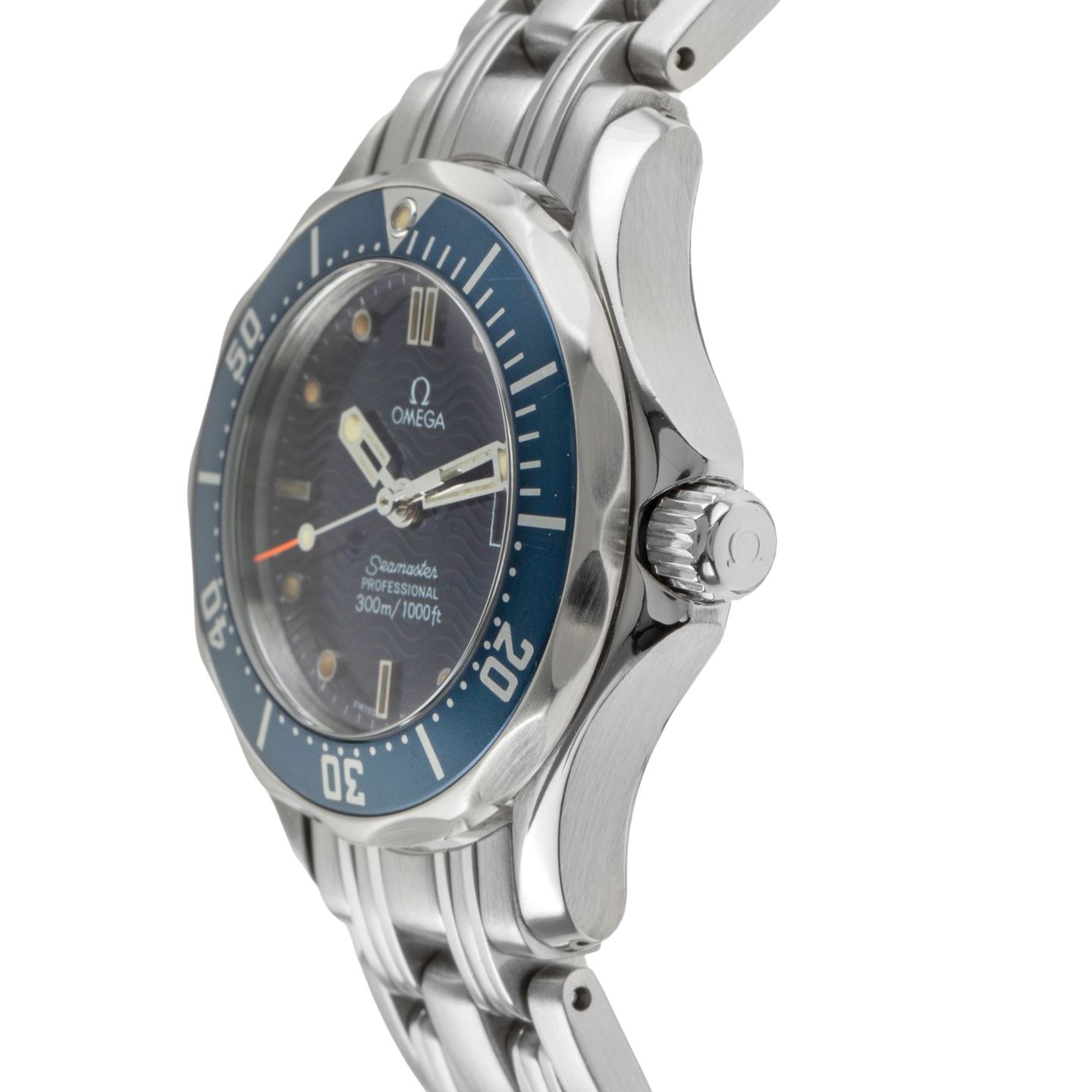 Omega Seamaster Diver 300 M 2583.80.00 (1995) - Blauw wijzerplaat 28mm Staal (6/8)