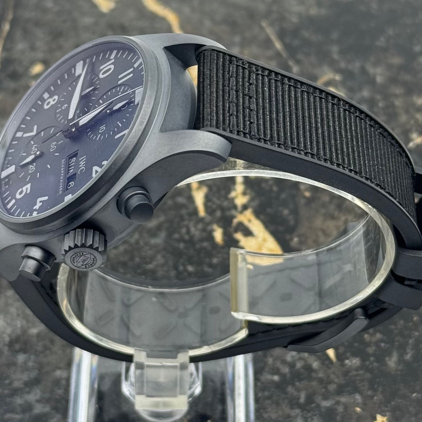 IWC Pilot Chronograph Top Gun IW388106 (2026) - Groen wijzerplaat 41mm Titanium (5/8)