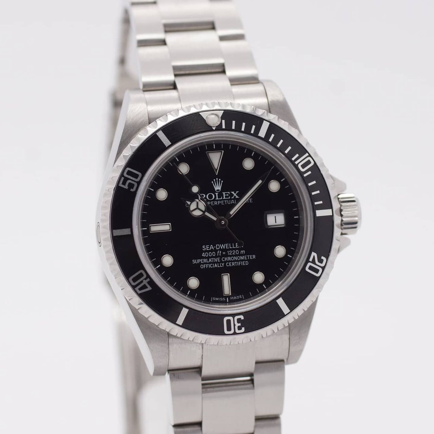 Rolex Sea-Dweller 4000 16600 (2007) - Zwart wijzerplaat 40mm Staal (2/8)