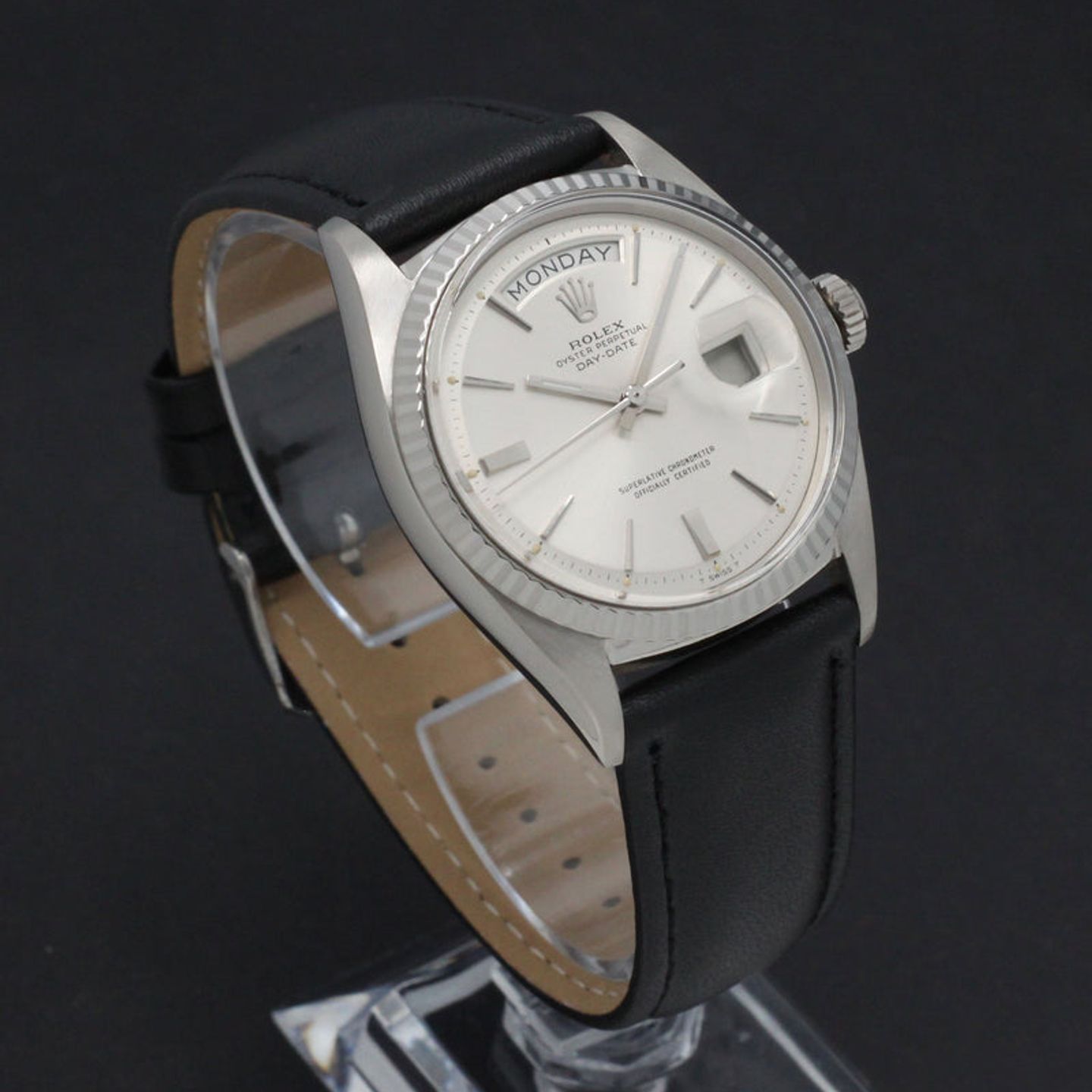 Rolex Day-Date 1803 (1967) - Silver dial 36 mm White Gold case (3/7)