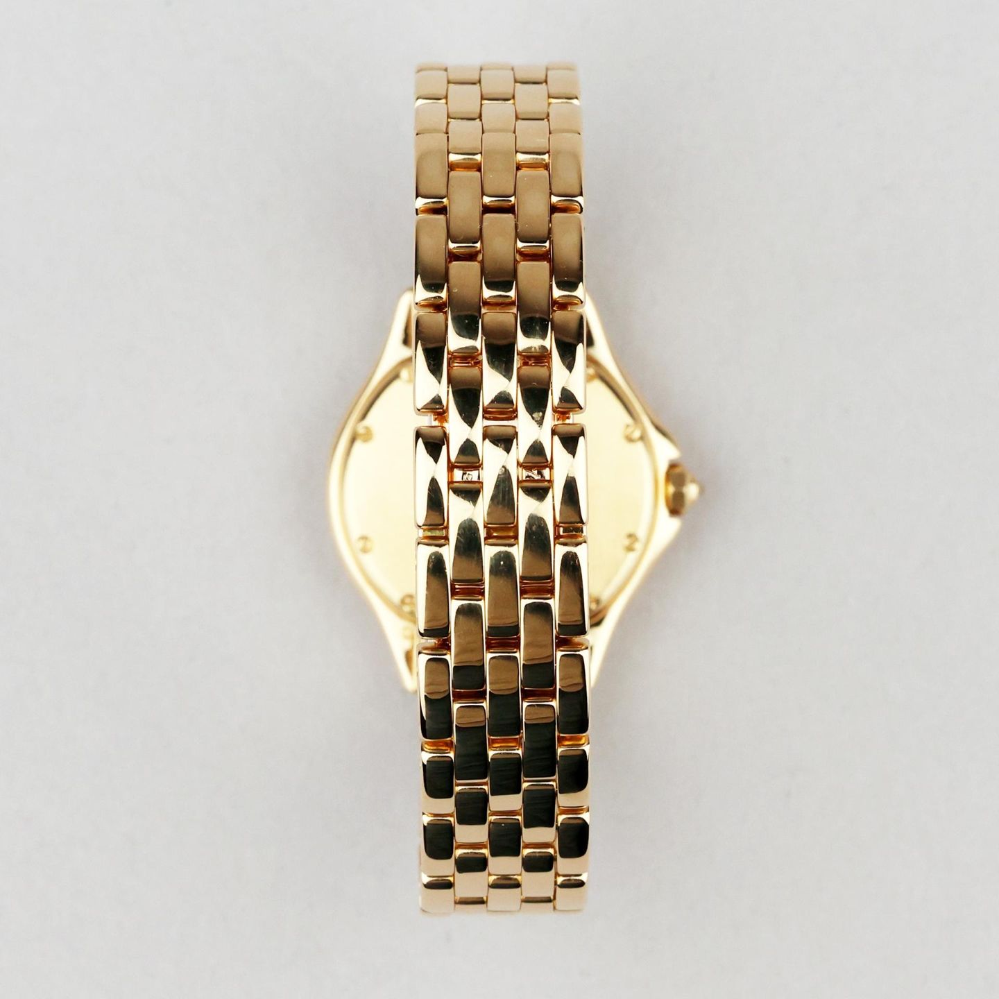 Cartier Unknown 8879 (Onbekend (willekeurig serienummer)) - Blauw wijzerplaat 33mm Geelgoud (7/8)