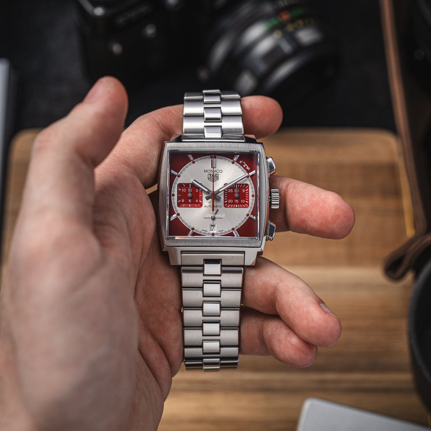 TAG Heuer Monaco CBL2114.FC6486 (Unknown (random serial)) - Silver dial 39 mm Steel case (4/8)