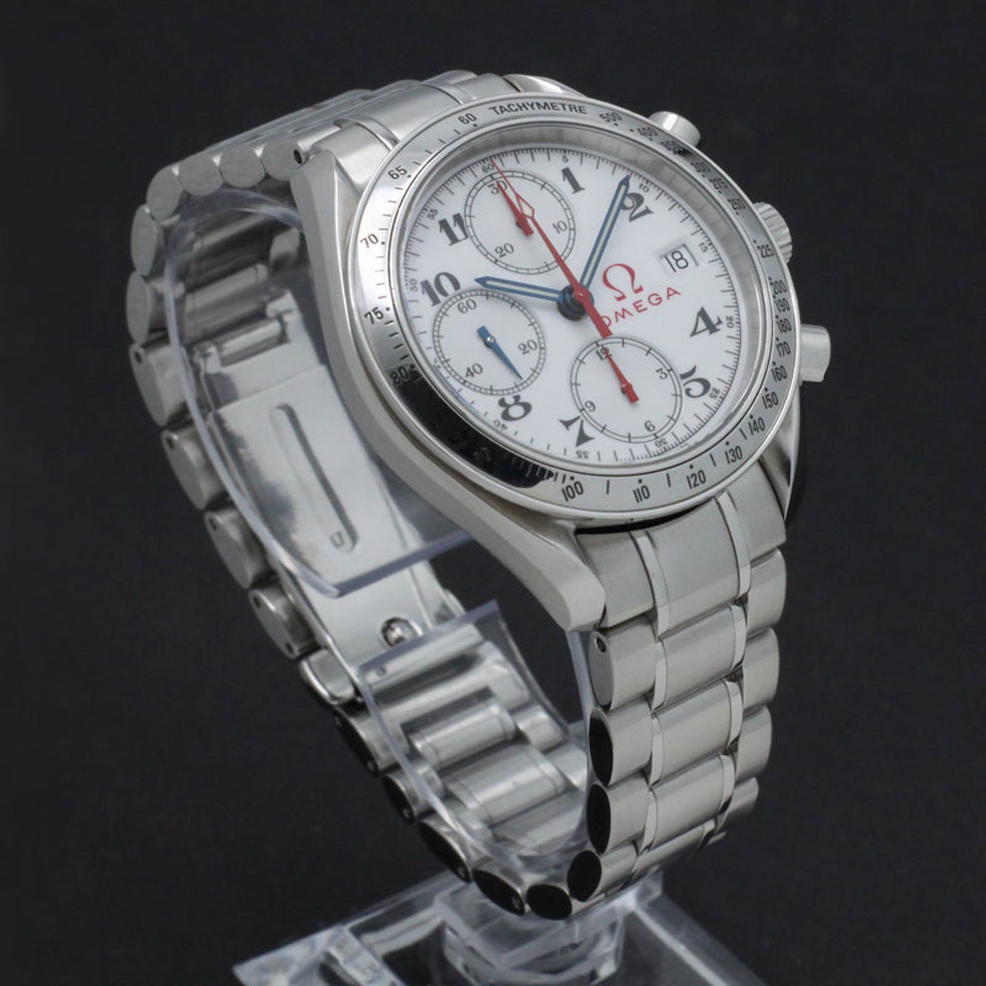 Omega Speedmaster Date 3515.20.00 (2010) - Wit wijzerplaat 39mm Staal (4/7)