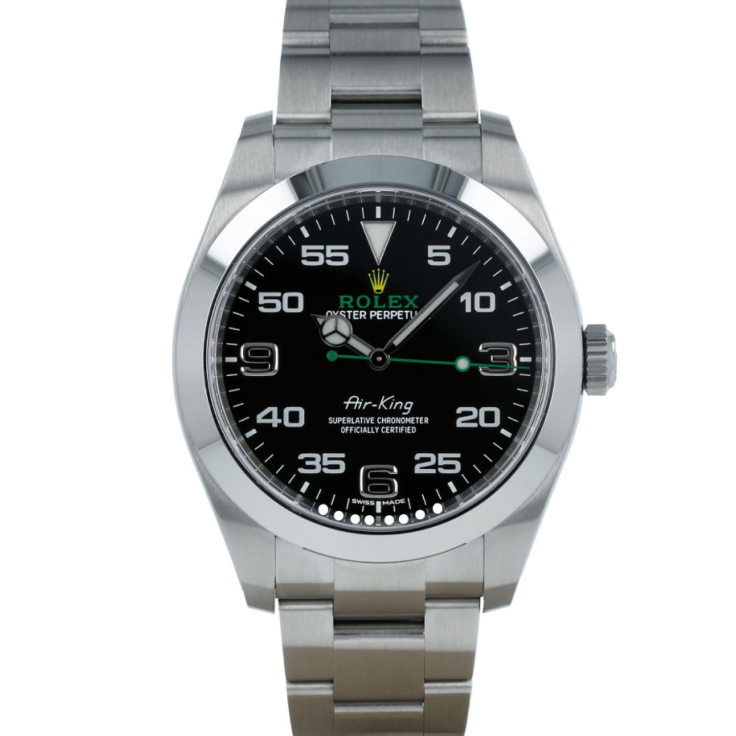 Rolex Air-King 116900 (2022) - Zwart wijzerplaat 40mm Staal (1/8)