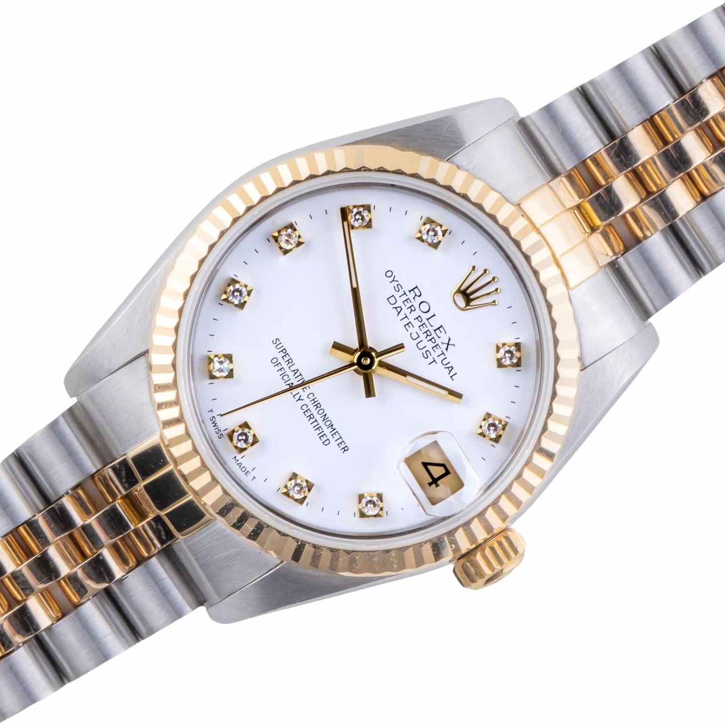 Rolex Datejust 31 68273 (1986) - White dial 31 mm Gold/Steel case (1/8)