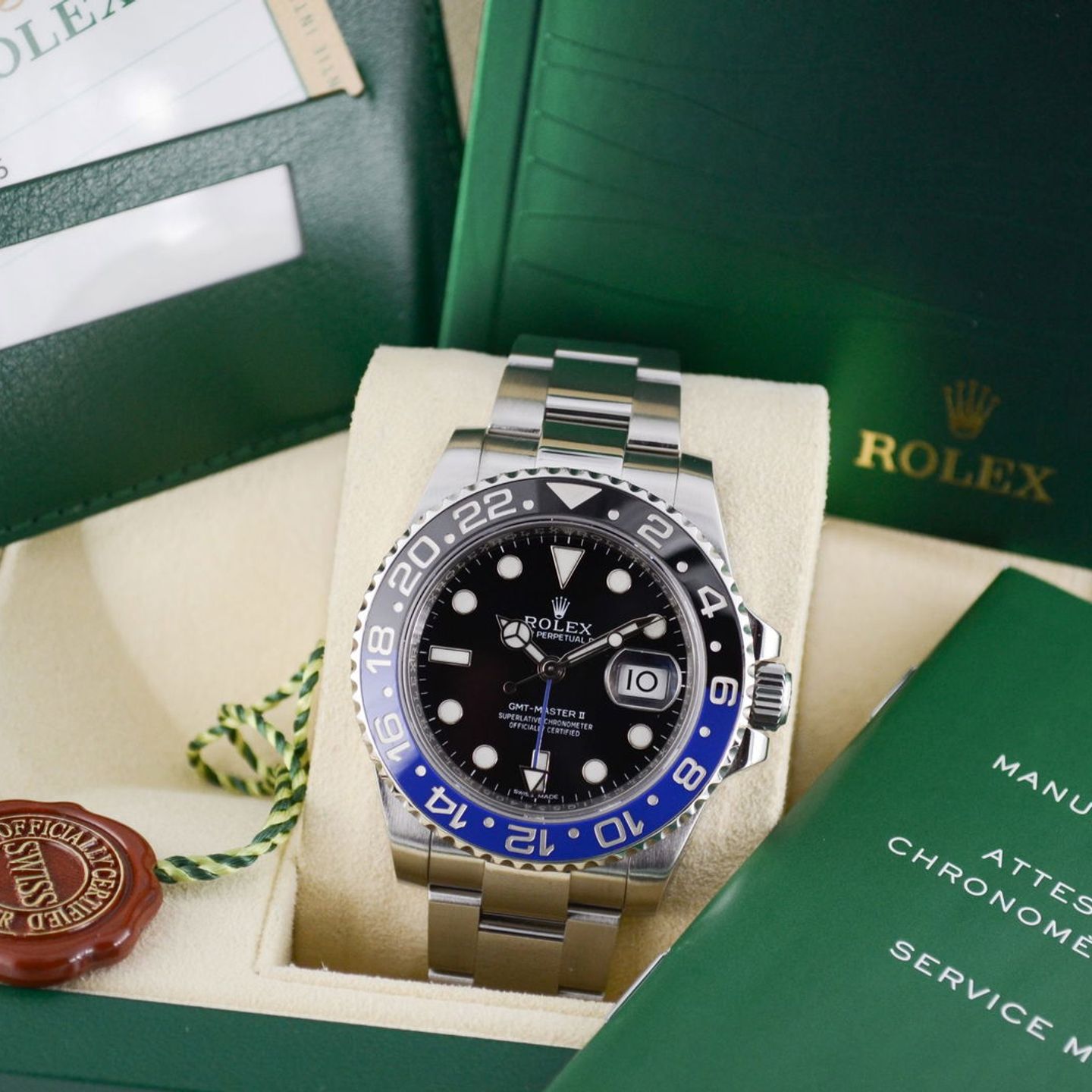 Rolex GMT-Master II 116710BLNR (2014) - Zwart wijzerplaat 40mm Staal (7/7)
