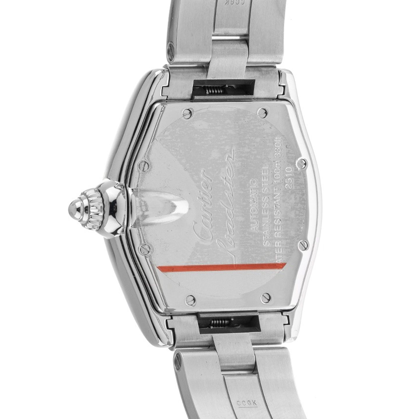 Cartier Roadster 2510 (2002) - Zwart wijzerplaat 37mm Staal (6/8)