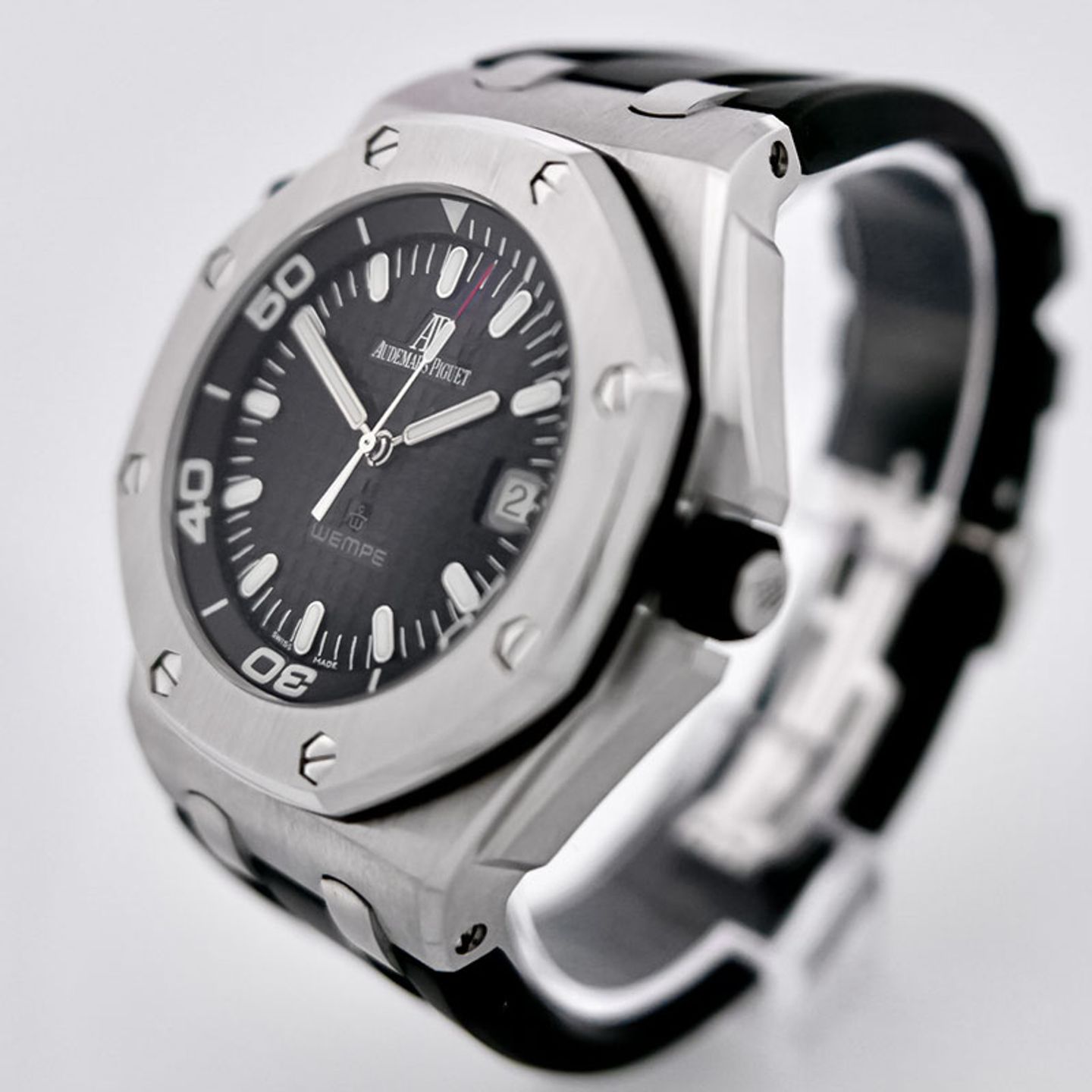 Audemars Piguet Royal Oak Offshore 15340ST.OO.D002CA.01 (2005) - Zwart wijzerplaat 42mm Staal (2/5)