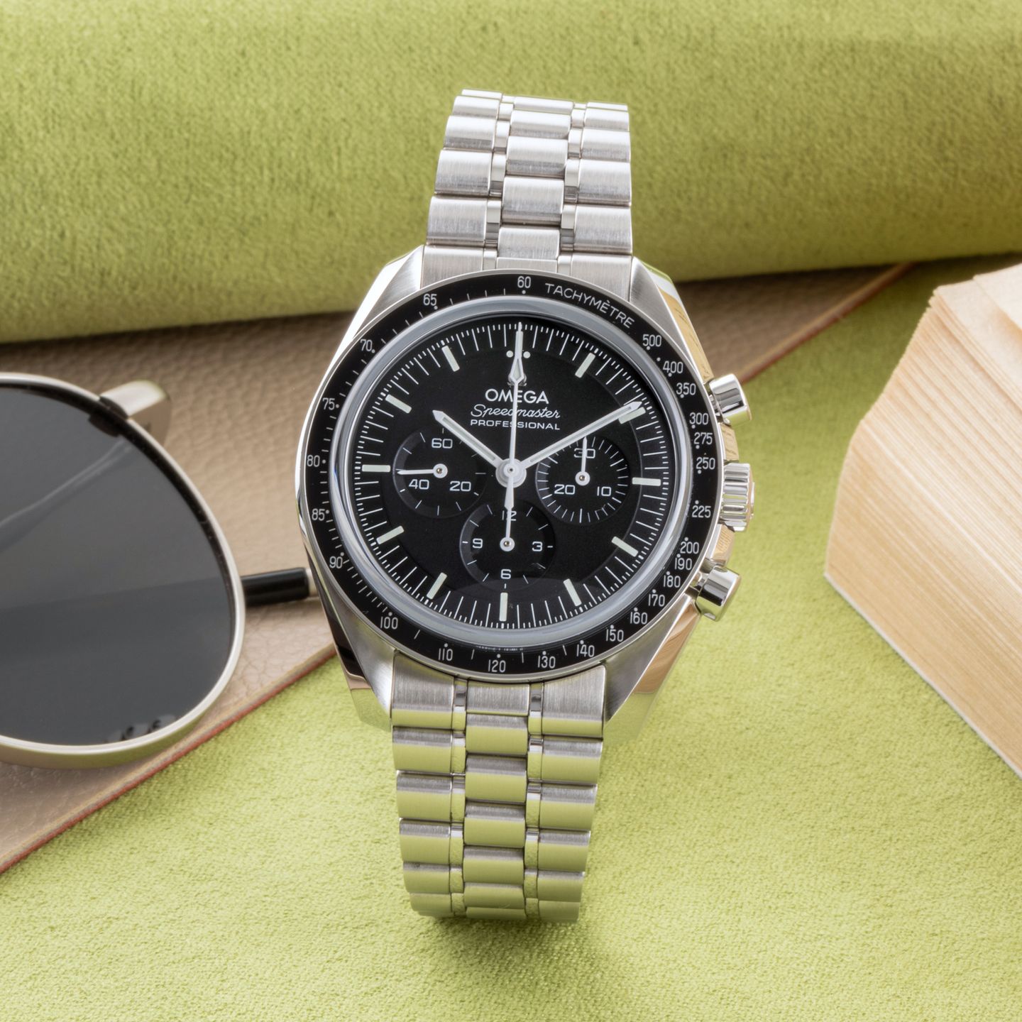 Omega Speedmaster Professional Moonwatch 310.30.42.50.01.002 (Onbekend (willekeurig serienummer)) - Zwart wijzerplaat 42mm Staal (1/8)