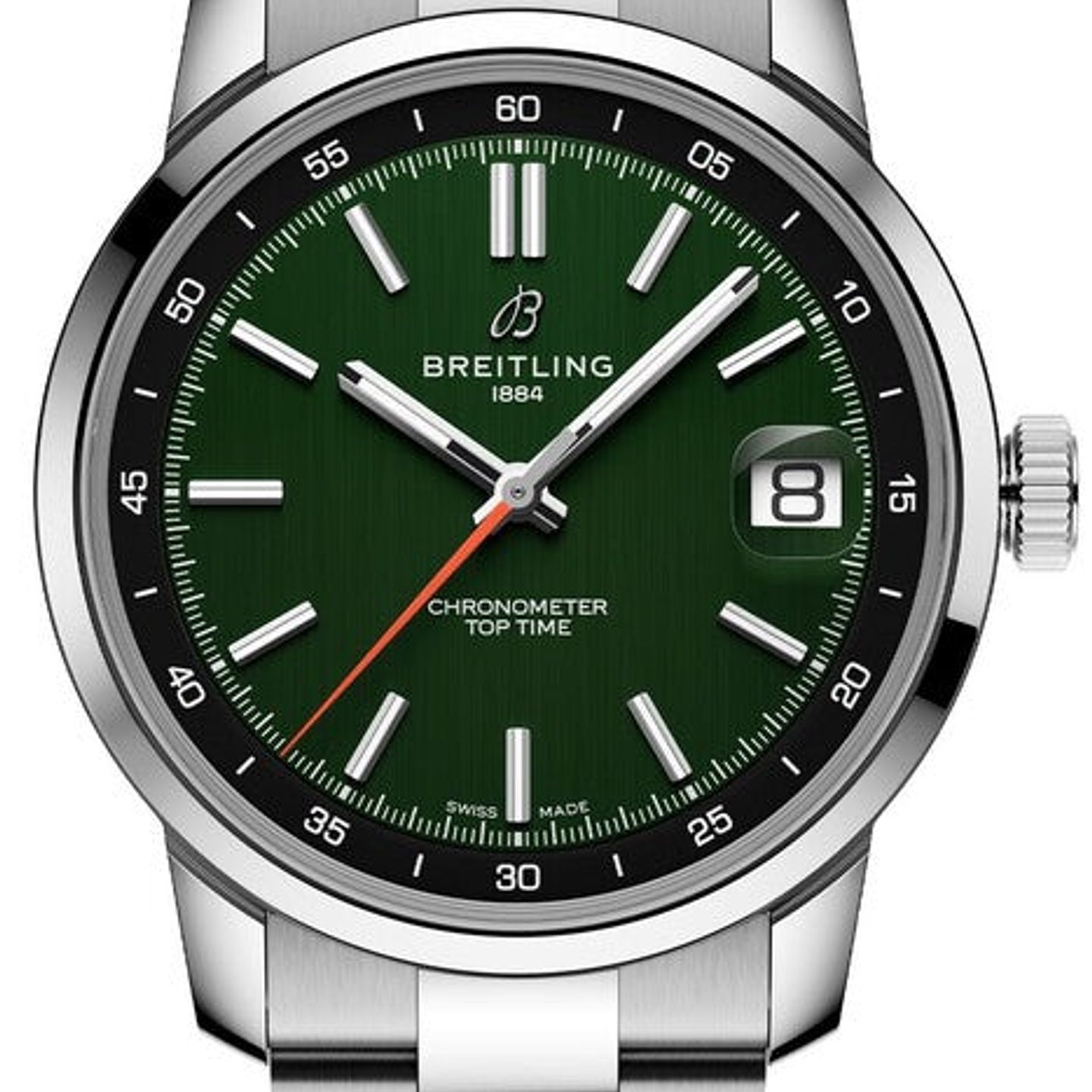 Breitling Top Time AB3113171L1A1 (2026) - Green dial 38 mm Steel case (1/1)