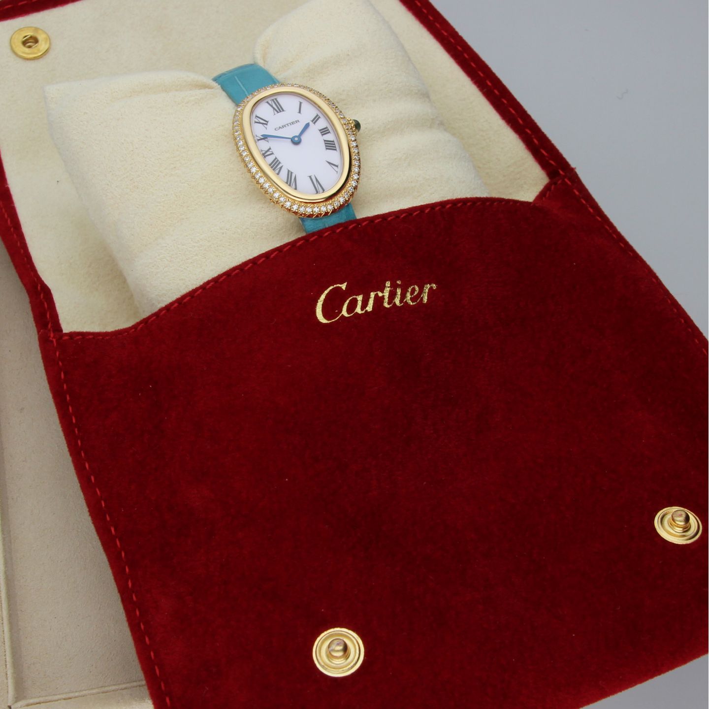 Cartier Baignoire 7809 (Unknown (random serial)) - White dial 22 mm Yellow Gold case (8/8)