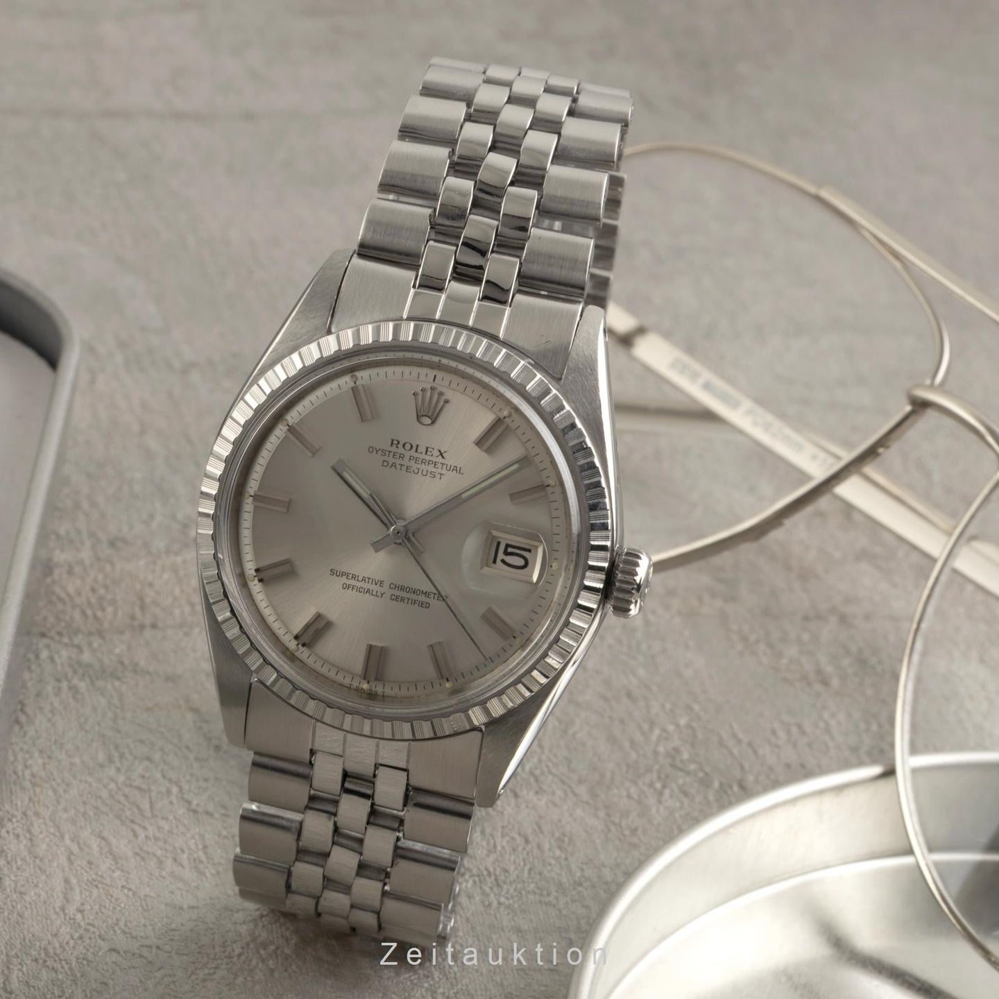 Rolex Datejust 1603 (1971) - Silver dial 36 mm Steel case (3/8)