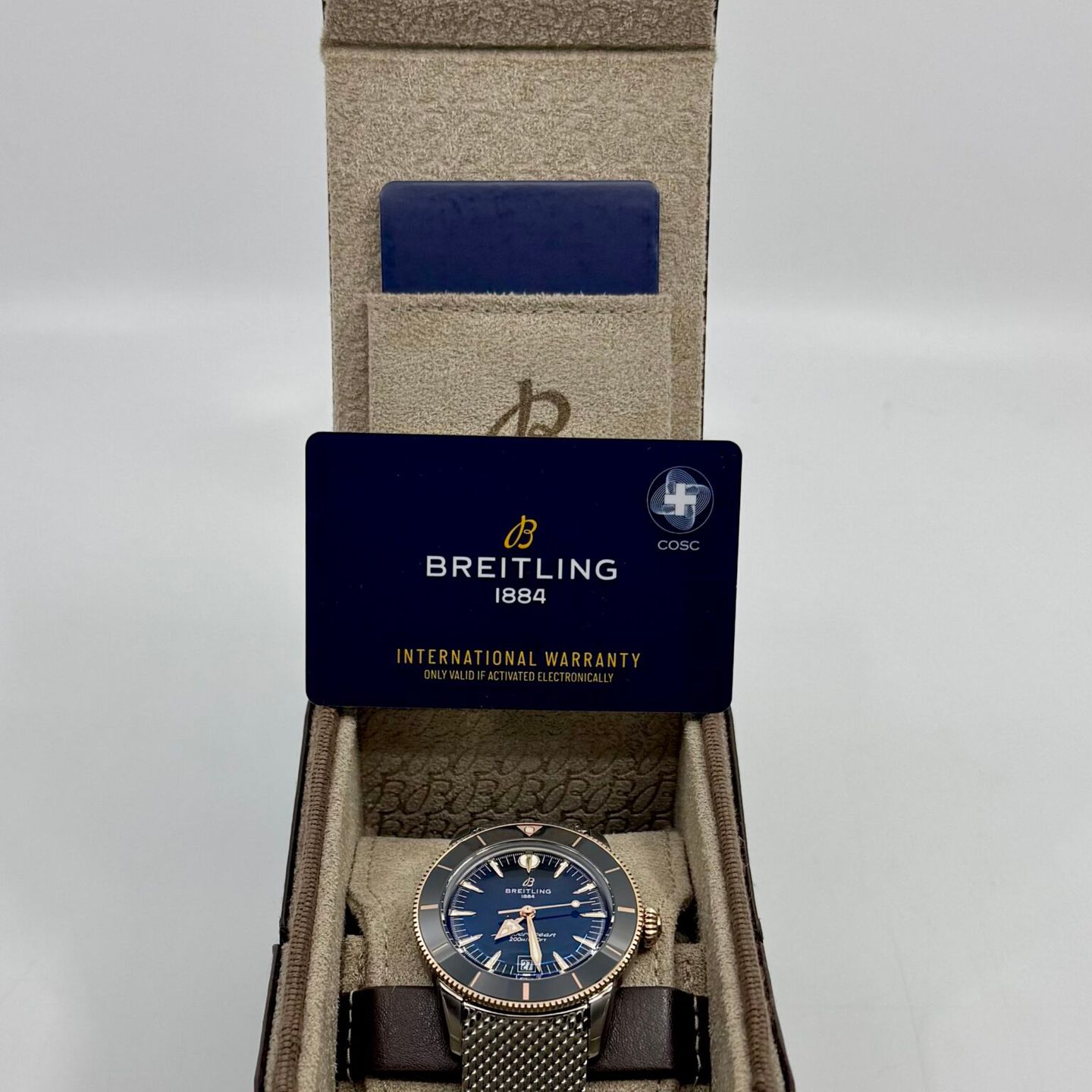 Breitling Superocean Heritage UB3111241B1A1 (2025) - Zwart wijzerplaat 42mm Goud/Staal (3/8)