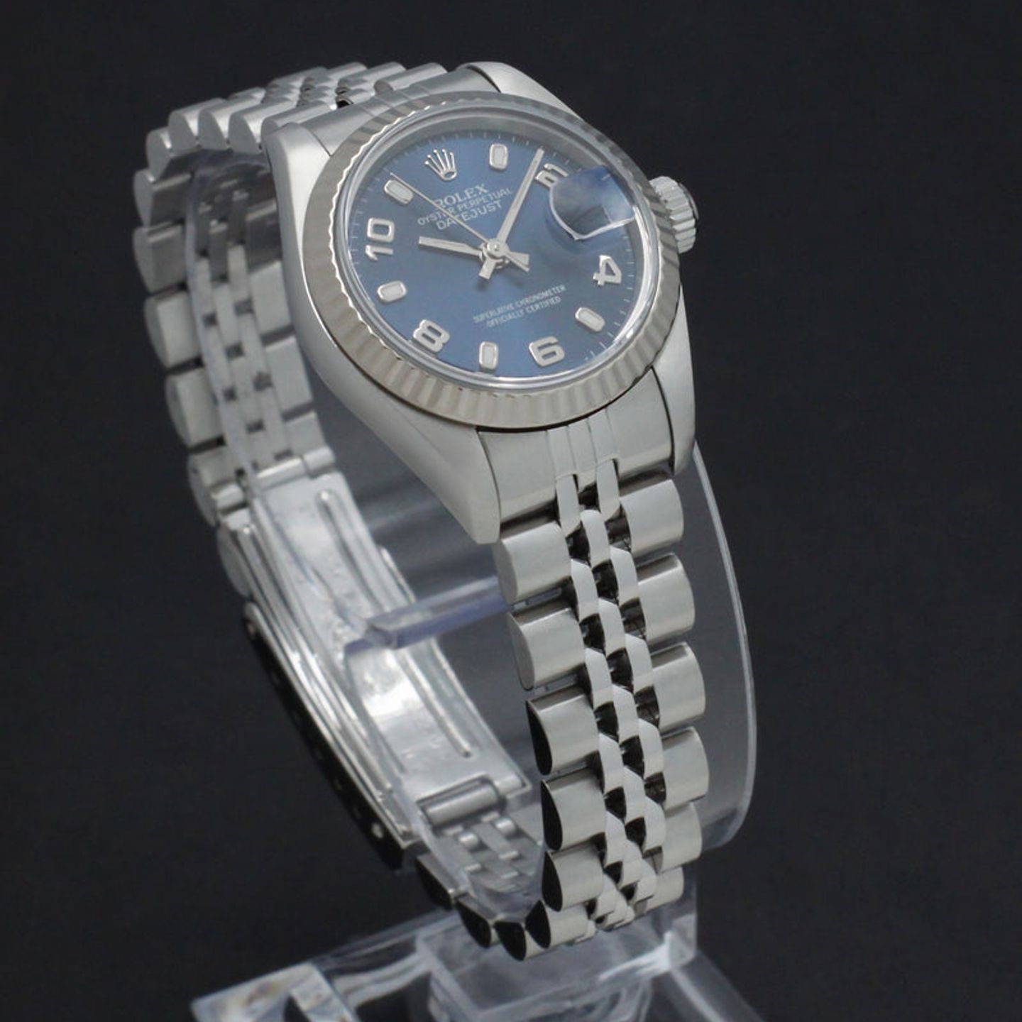 Rolex Lady-Datejust 69174 (1999) - Blauw wijzerplaat 26mm Staal (6/7)