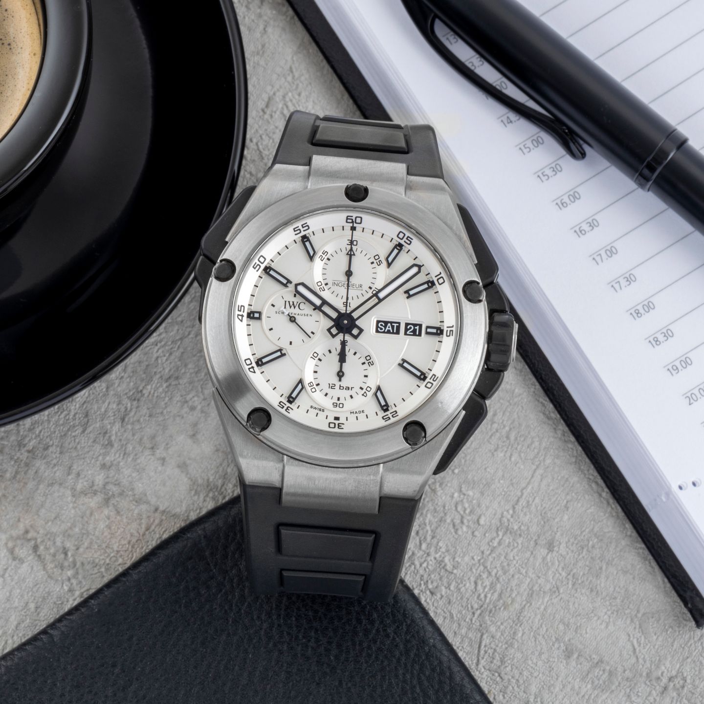 IWC Ingenieur Double Chronograph Titanium IW386501 - (1/8)