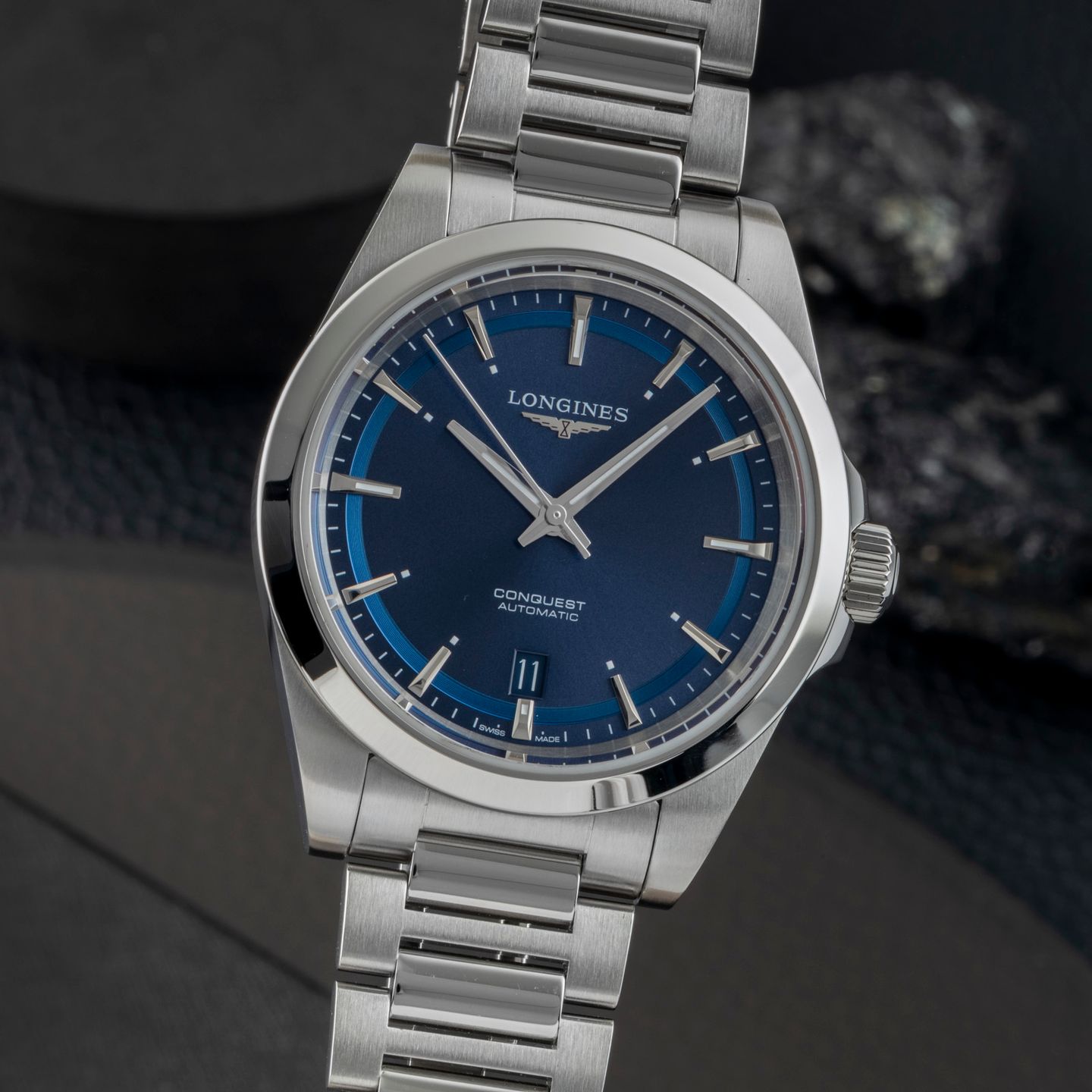 Longines Conquest L3.720.4.92.6 (2025) - Blauw wijzerplaat 38mm Staal (3/8)