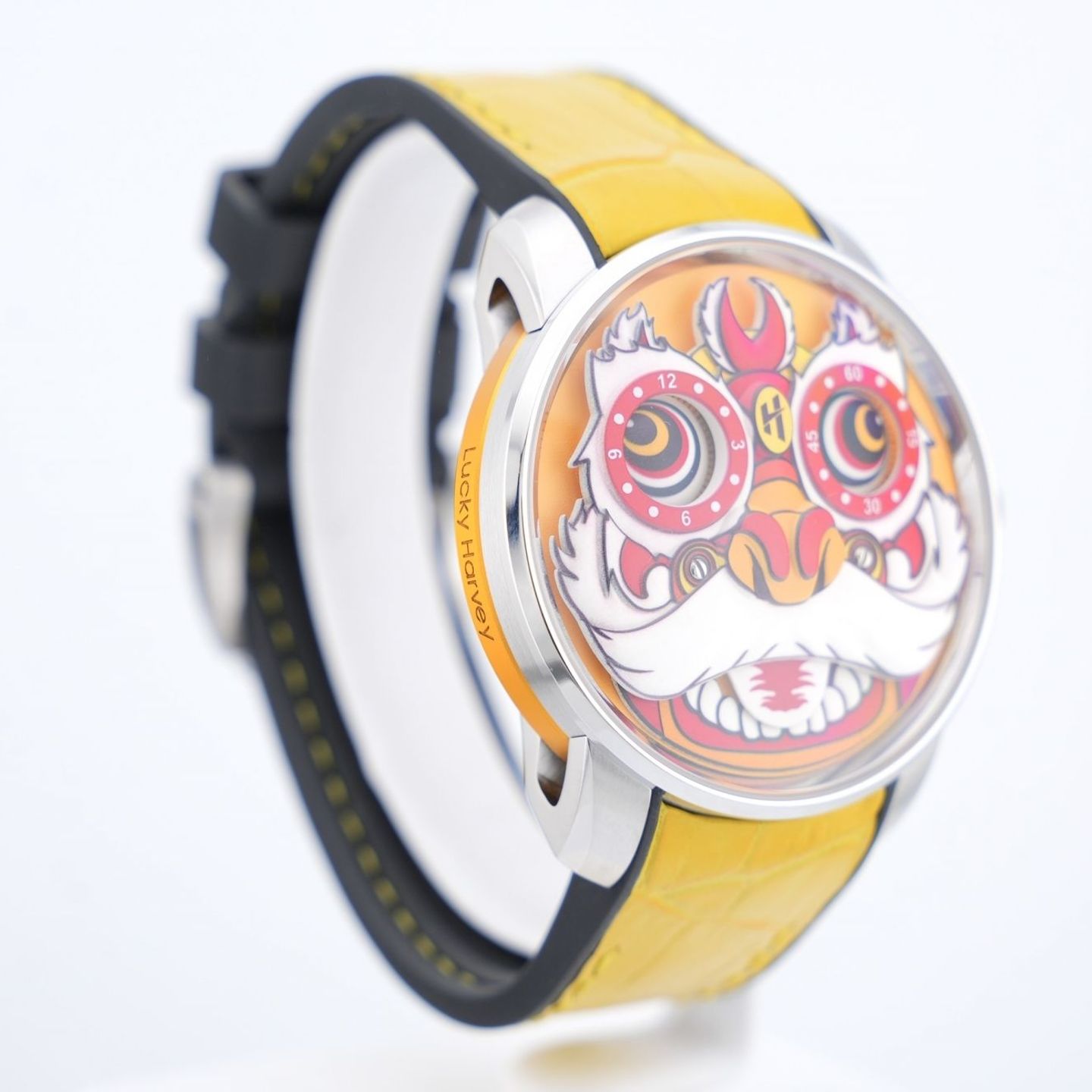 Lucky harvey Unknown Yellow Lion Dance (2025) - Yellow dial 43 mm Steel case (8/8)