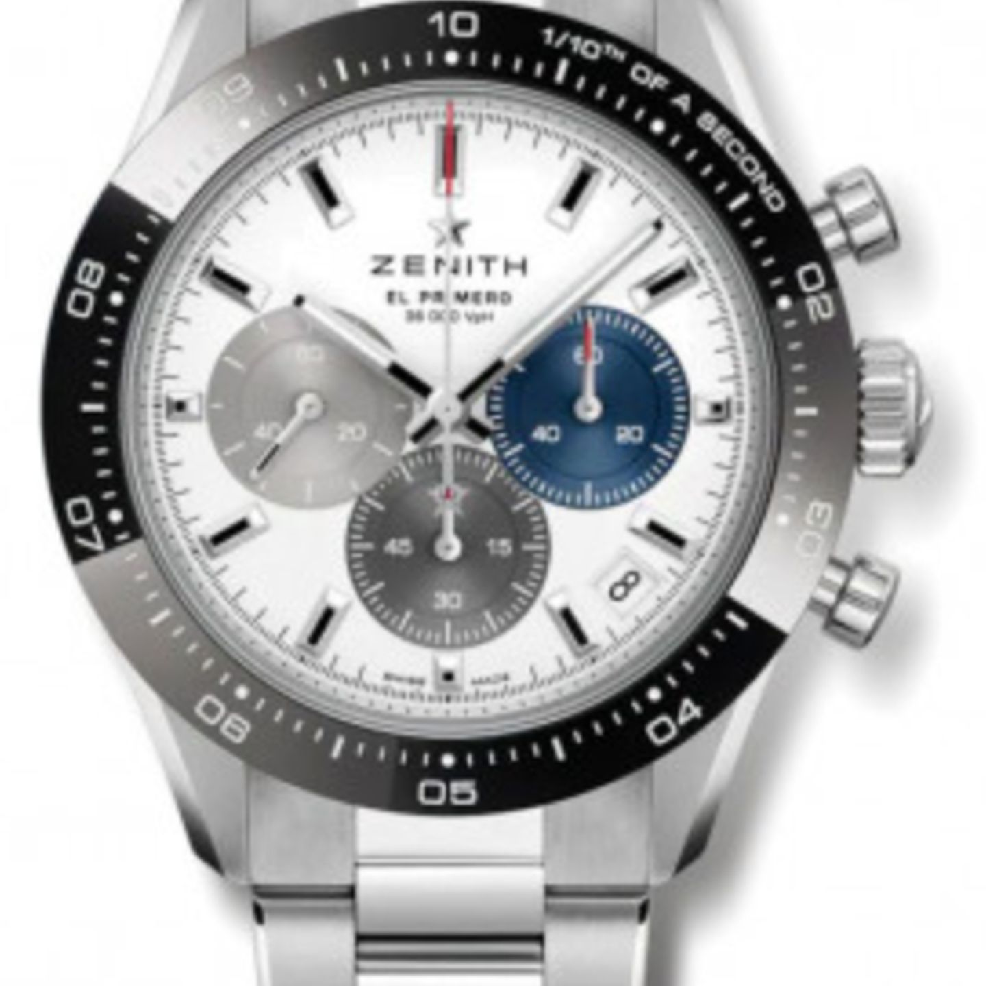 Zenith Chronomaster Sport 03.3100.3600/69.M3100 (2025) - Wit wijzerplaat 41mm Staal (1/1)