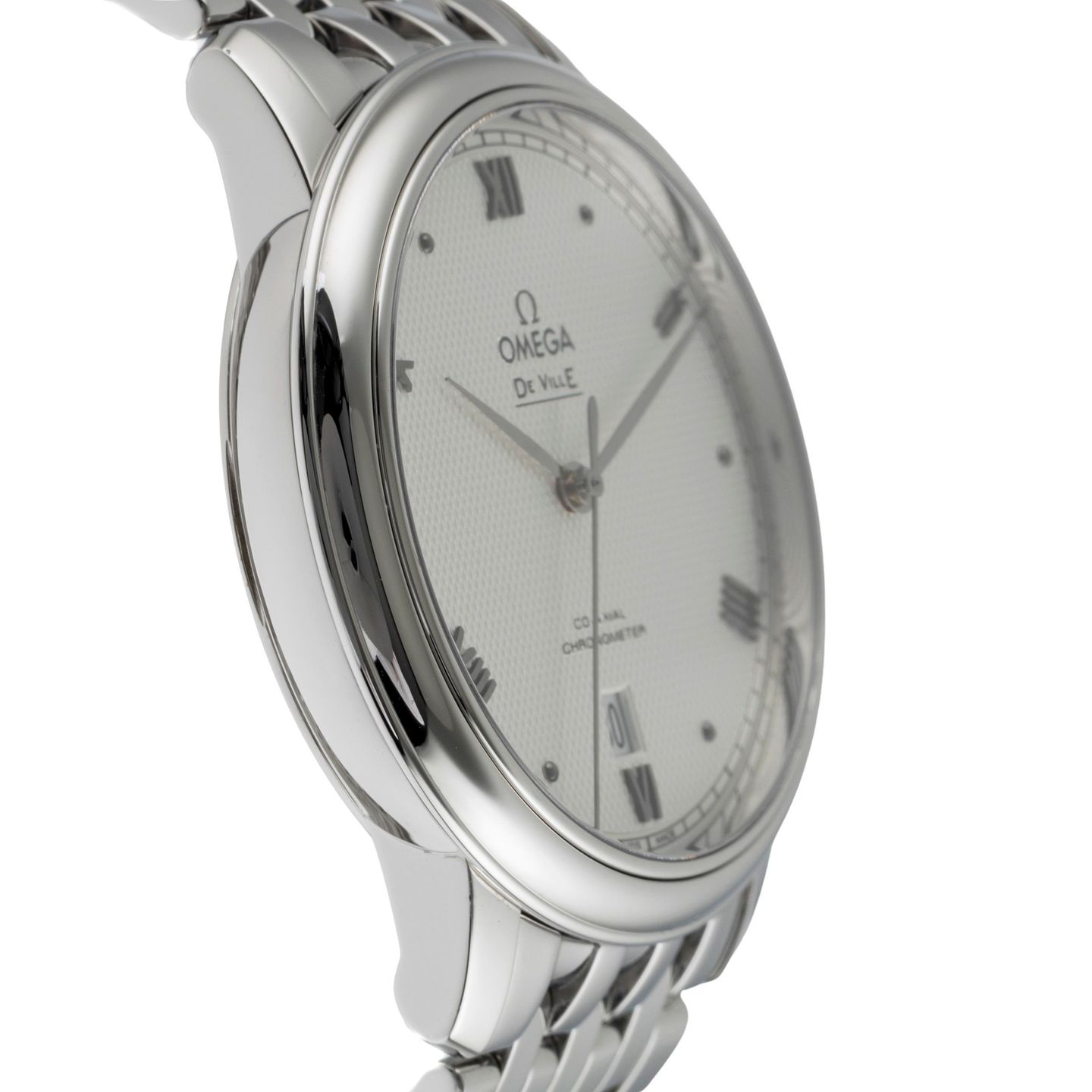 Omega De Ville Prestige 424.10.40.20.02.006 (2007) - Silver dial 40 mm Steel case (7/8)