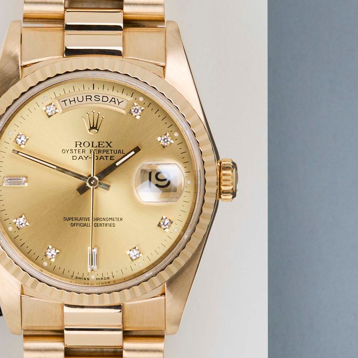 Rolex Day-Date 36 18238 (1992) - 36 mm Yellow Gold case (5/8)