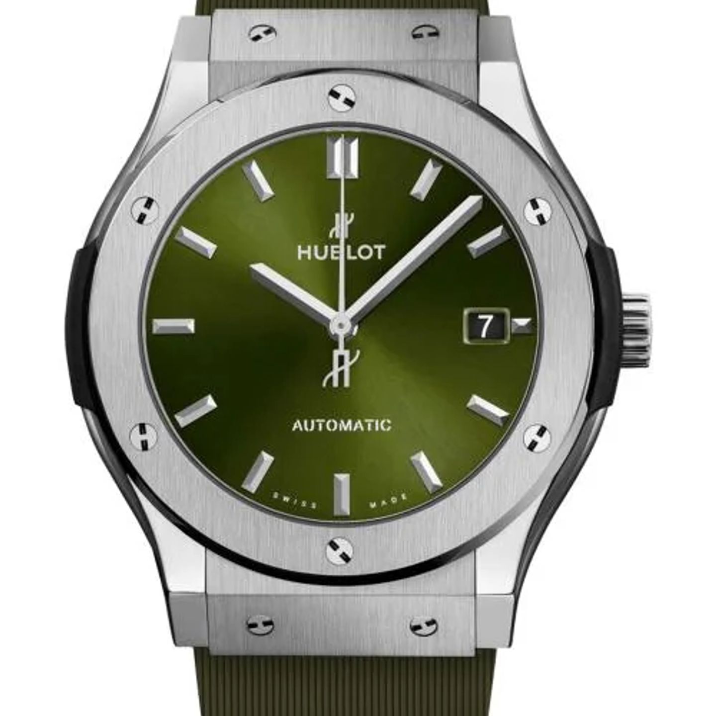 Hublot Classic Fusion 511.NX.8970.RX (2026) - Green dial 45 mm Titanium case (1/1)