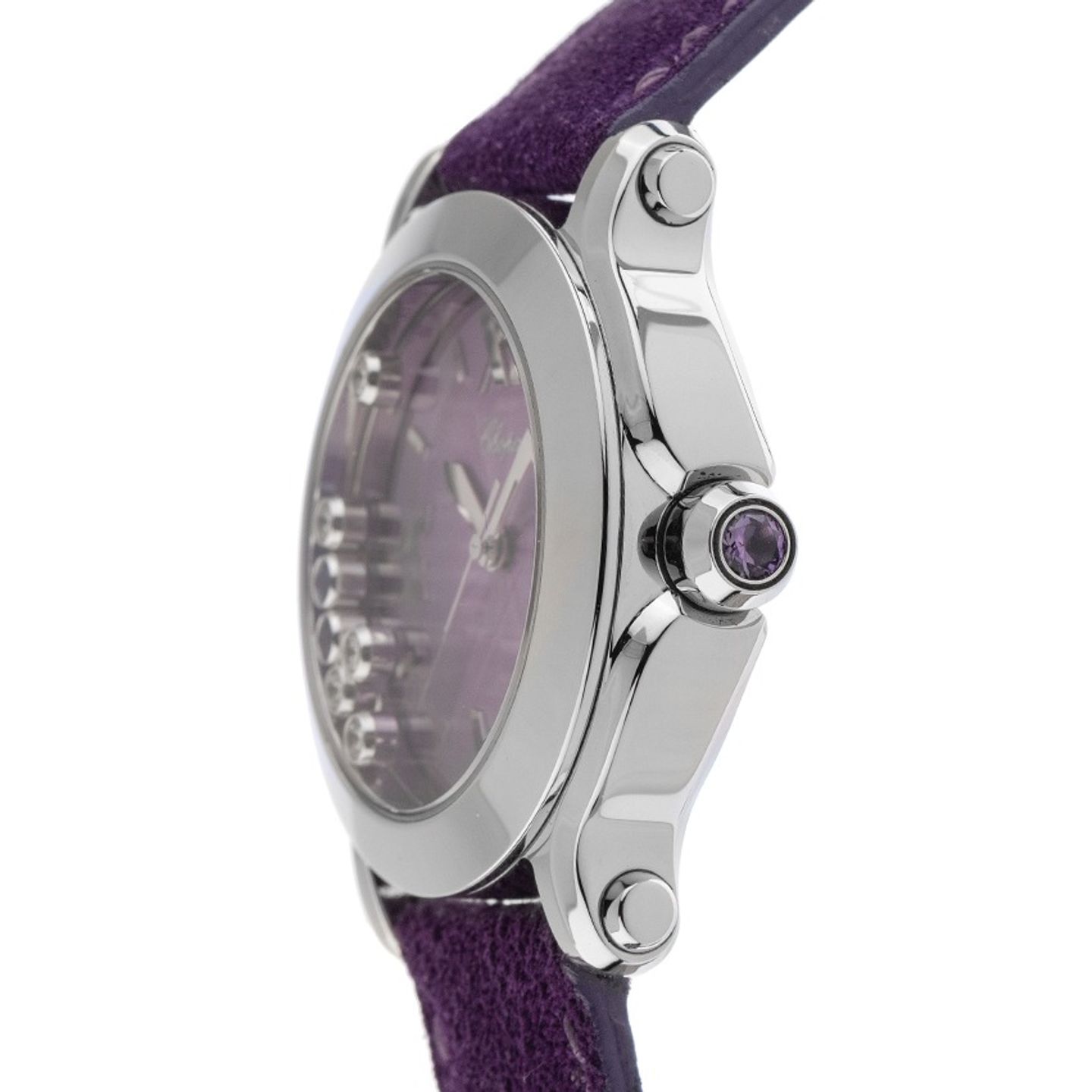 Chopard Happy Sport 8475 (2012) - Roze wijzerplaat 36mm Staal (4/7)