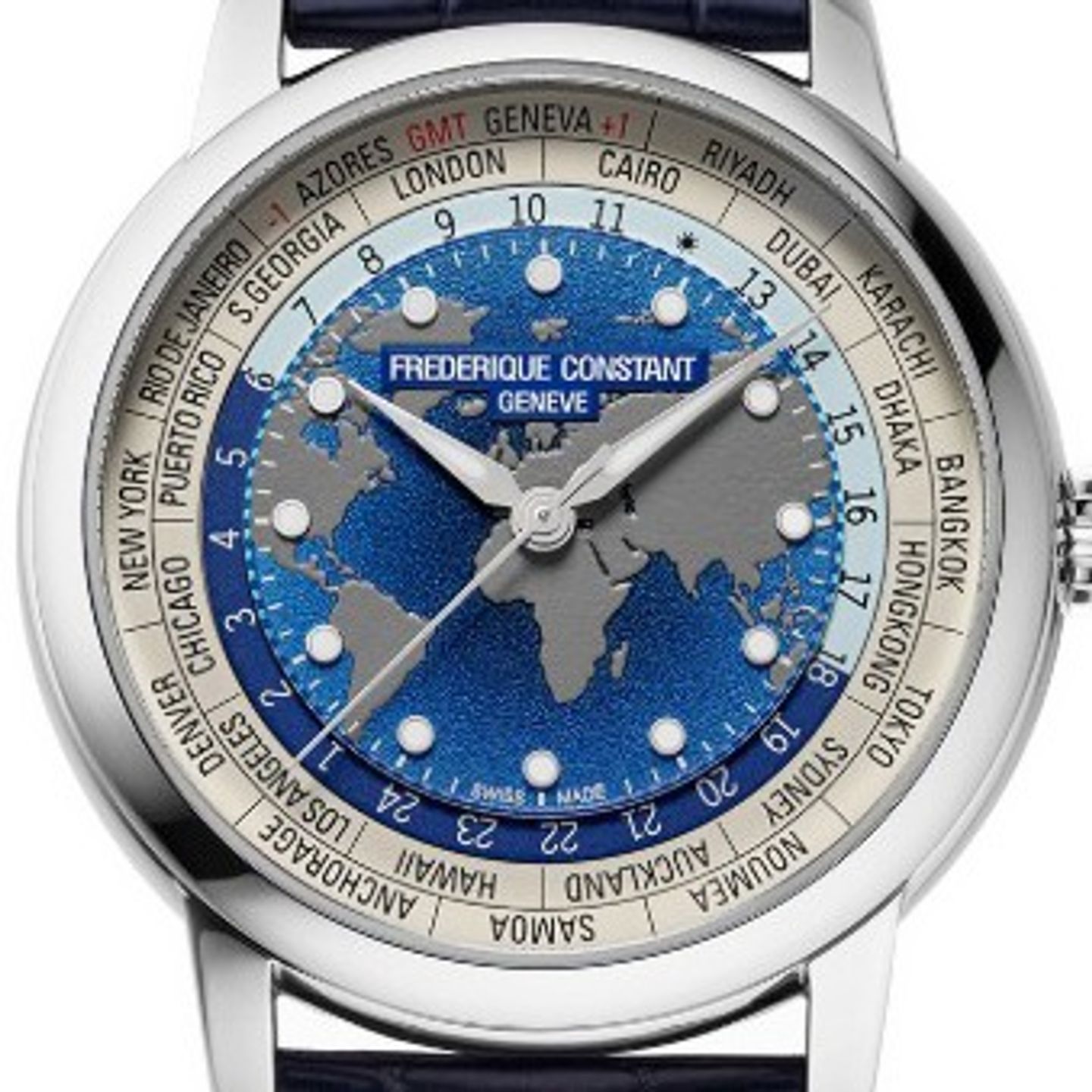 Frederique Constant Slimline FC-702SD3SD6 (Unknown (random serial)) - Silver dial 39 mm Steel case (1/8)