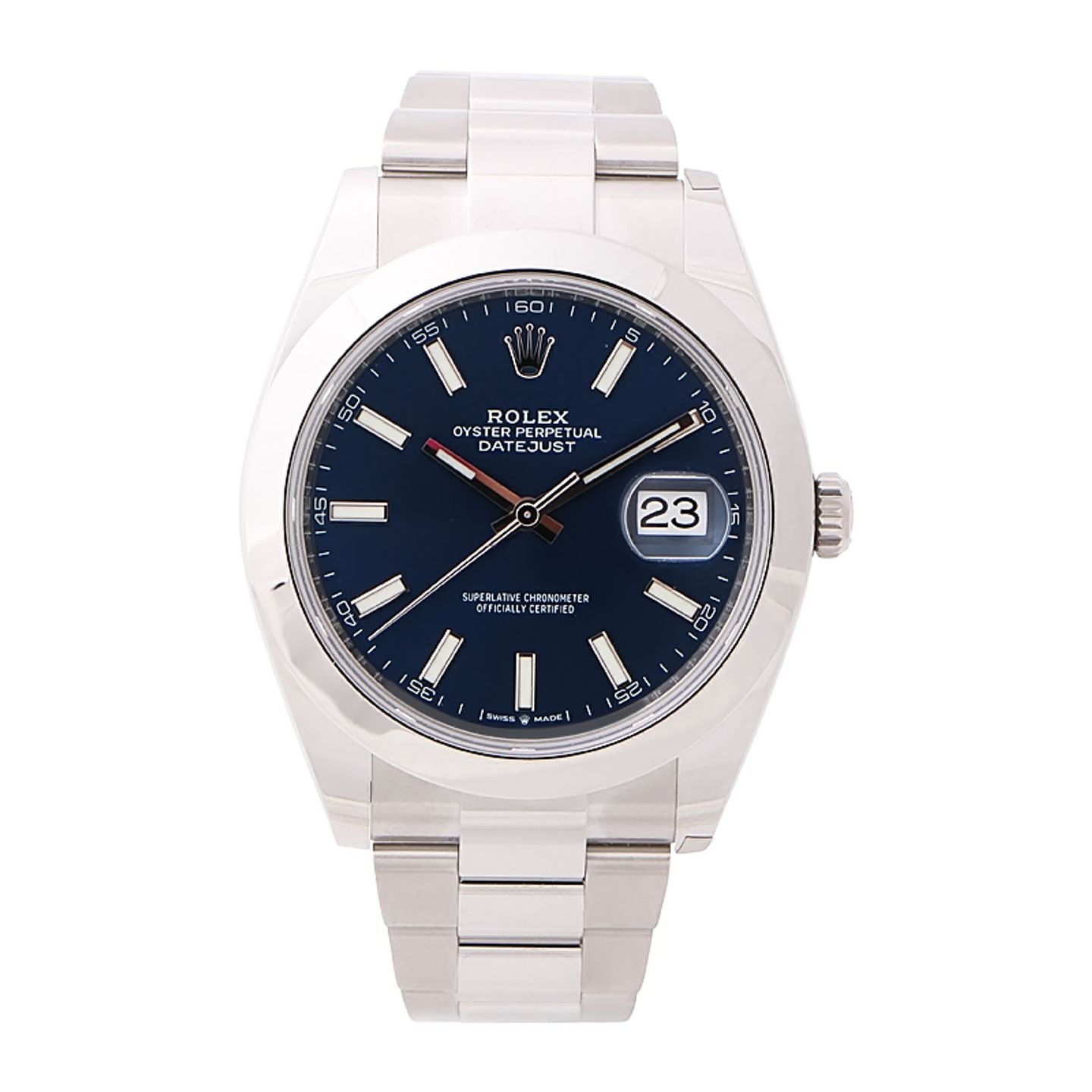 Rolex Datejust 41 126300 (2024) - Blauw wijzerplaat 41mm Staal (1/4)