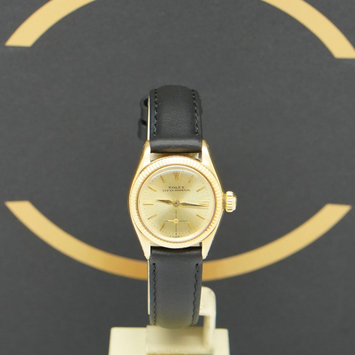 Rolex Oyster Perpetual 6509 (1967) - Goud wijzerplaat 24mm Geelgoud (1/7)