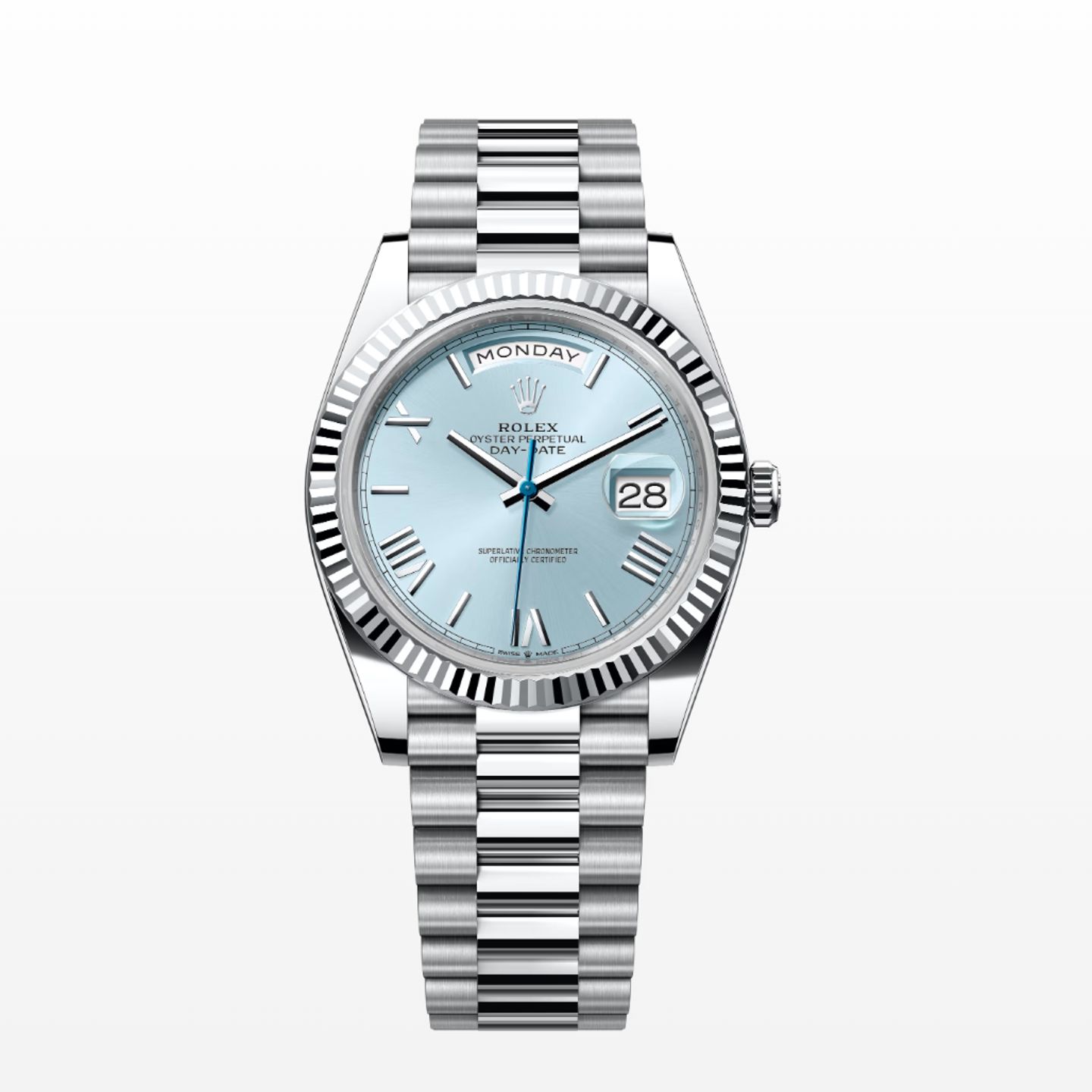 Rolex Day-Date 40 228236 (2023) - Blauw wijzerplaat 40mm Platina (1/1)