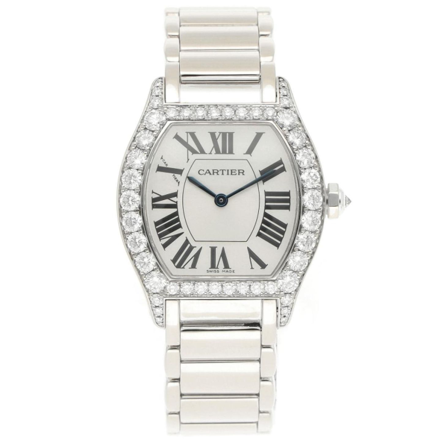 Cartier Tortue WA5072W9 (2006) - Silver dial White Gold case (1/4)